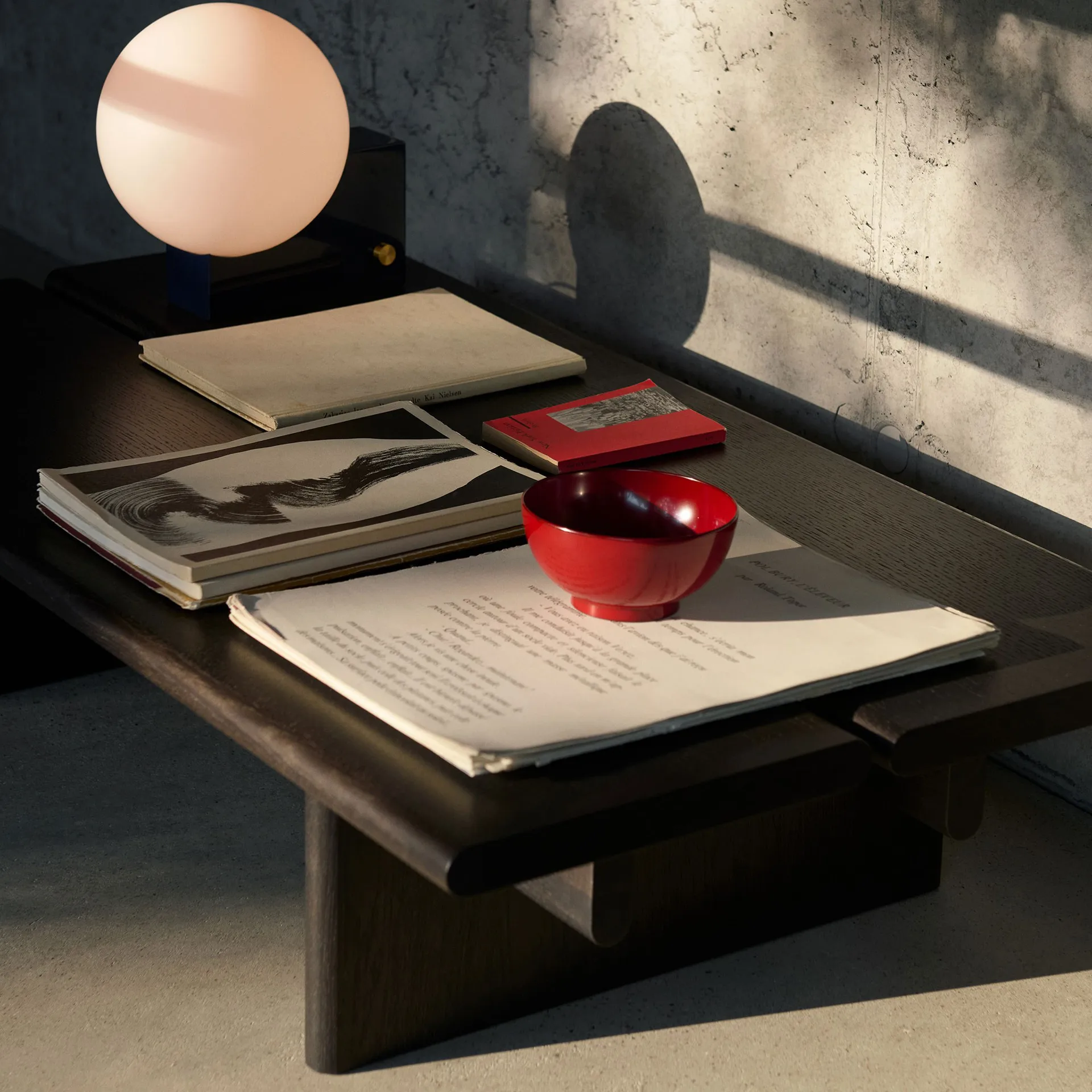 Ita OS3 τραπεζάκι σαλονιού 60x110 cm, Dark stained oak &Tradition