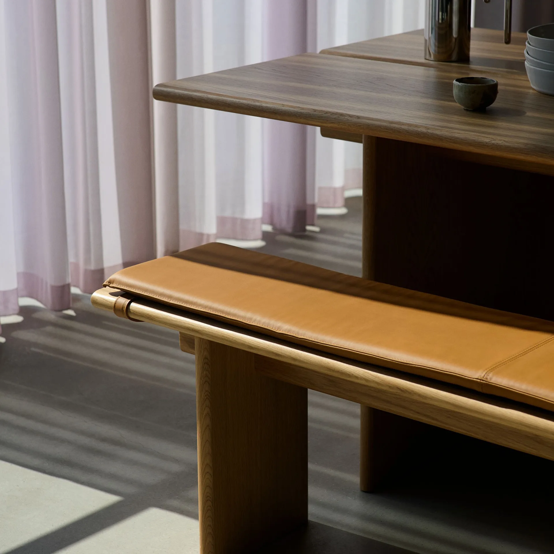 Μαξιλάρι καθίσματος Ita OS5 για παγκάκι 170 cm, Noble leather congnac &Tradition