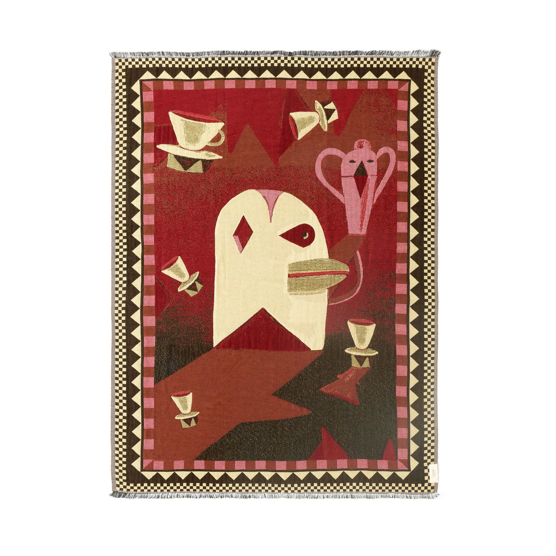 Μομέντο JH46 κουβέρτα 180x130 cm, Red dawn &Tradition