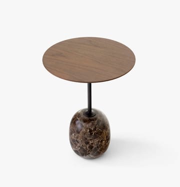 Lato βοηθητικό τραπεζάκι LN8 - Lacquered walnut-Emperador marble - &Tradition