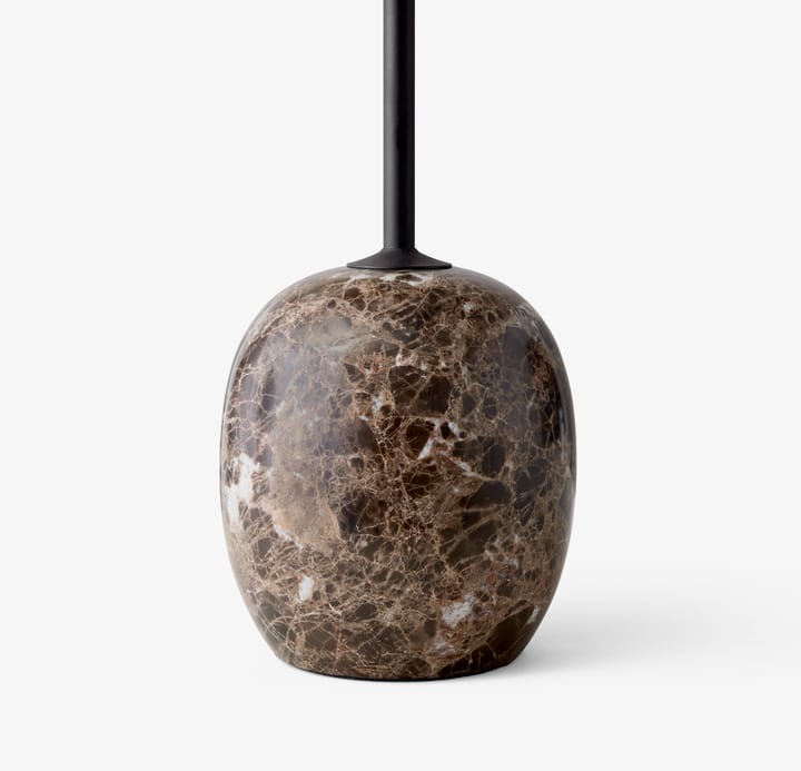 Lato βοηθητικό τραπεζάκι LN8, Lacquered walnut-Emperador marble &Tradition