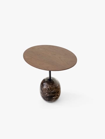 Συνοδευτικό τραπέζι Lato LN9 - Walnut-Emparador marble - &Tradition