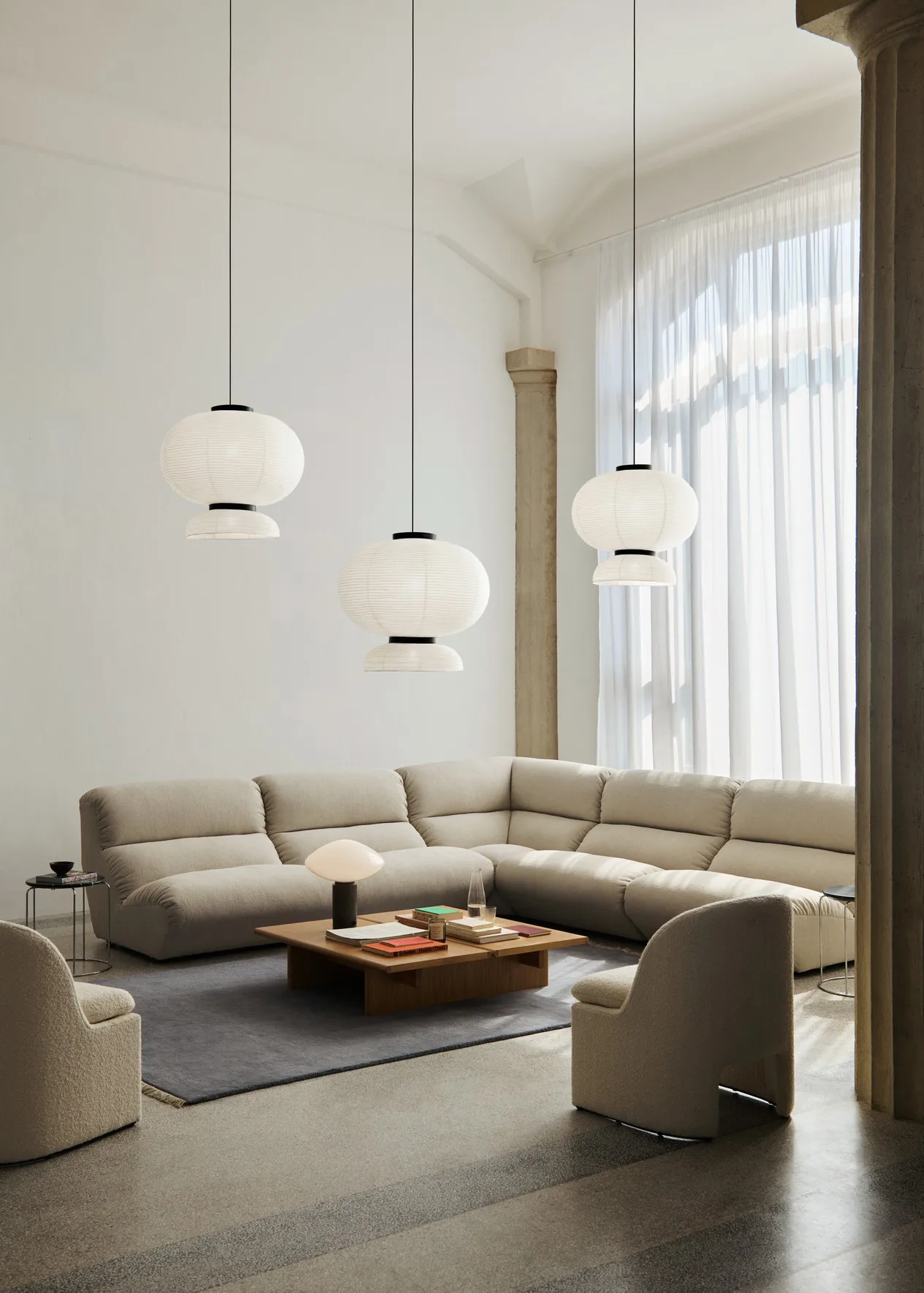 Loafer Club Chair SC107 καρέκλα lounge, Karakorum 0001 &Tradition