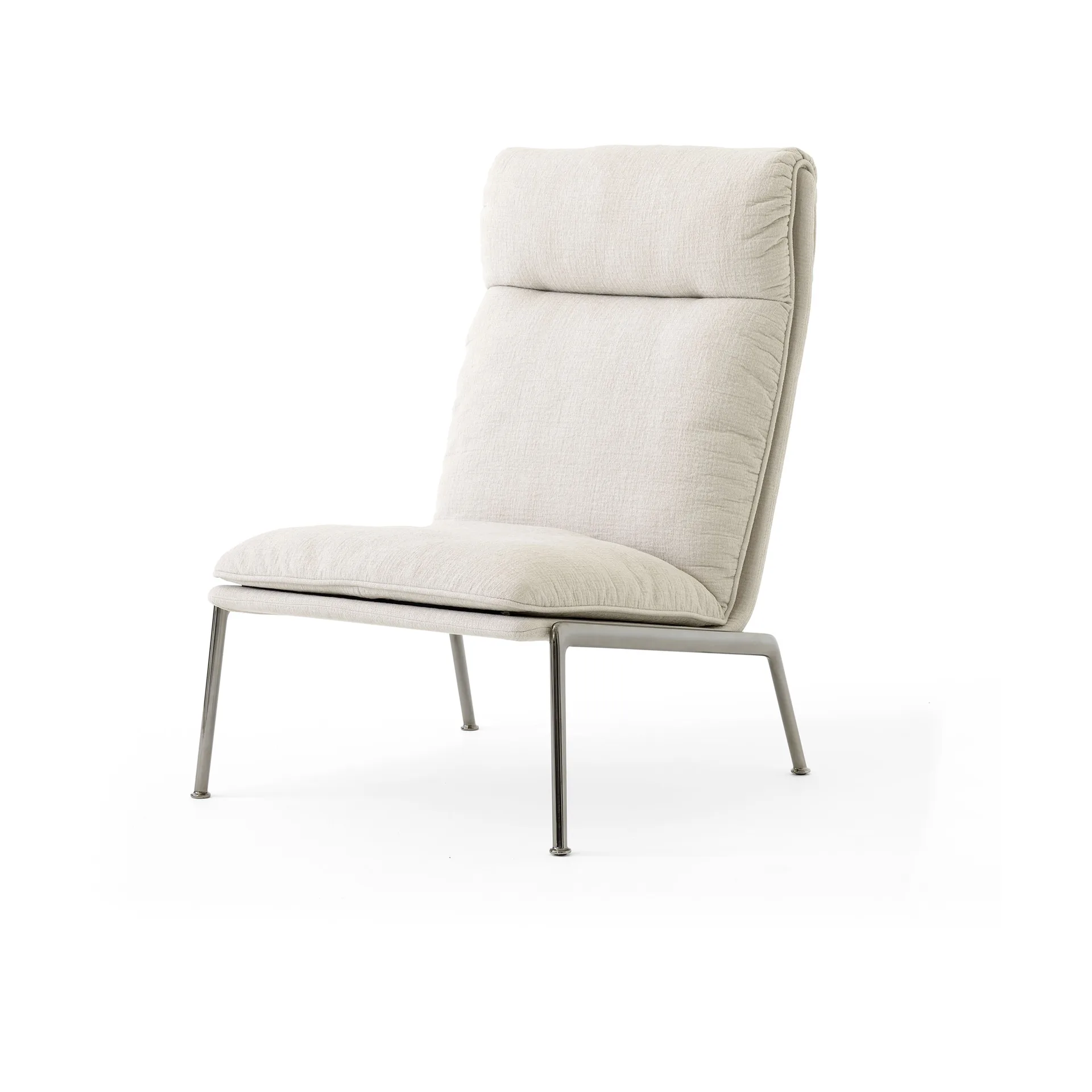 Muno LN16 High back πολυθρόνα σαλονιού, Dark chrome-Cifrado 0221 &Tradition