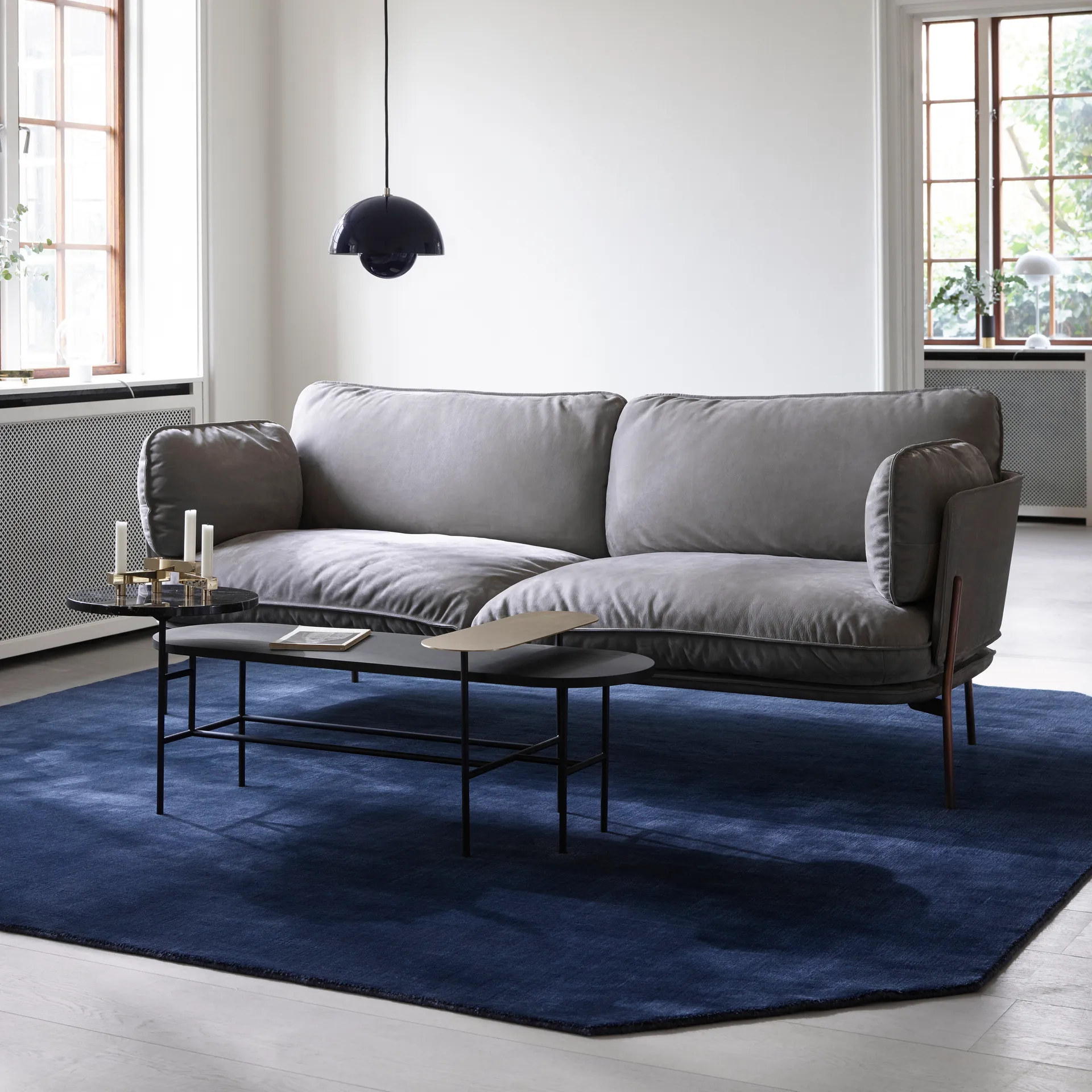 Τραπέζι καναπέ Palette Jh7, Μαύρο &Tradition