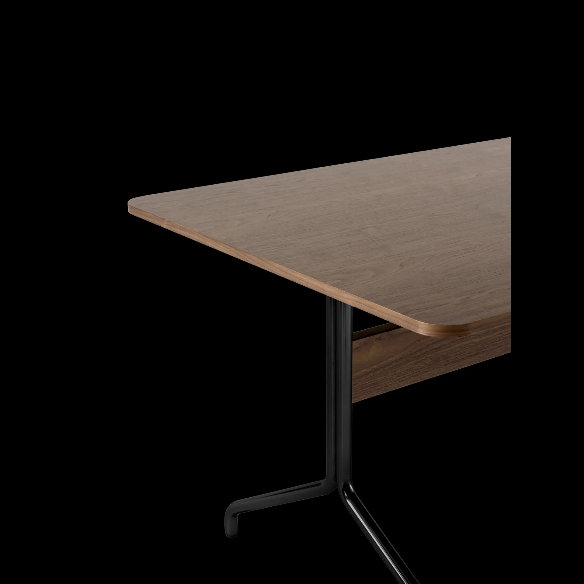 Pavilion τραπεζαρία AV18 160x90 εκ, Walnut-Black frame &Tradition