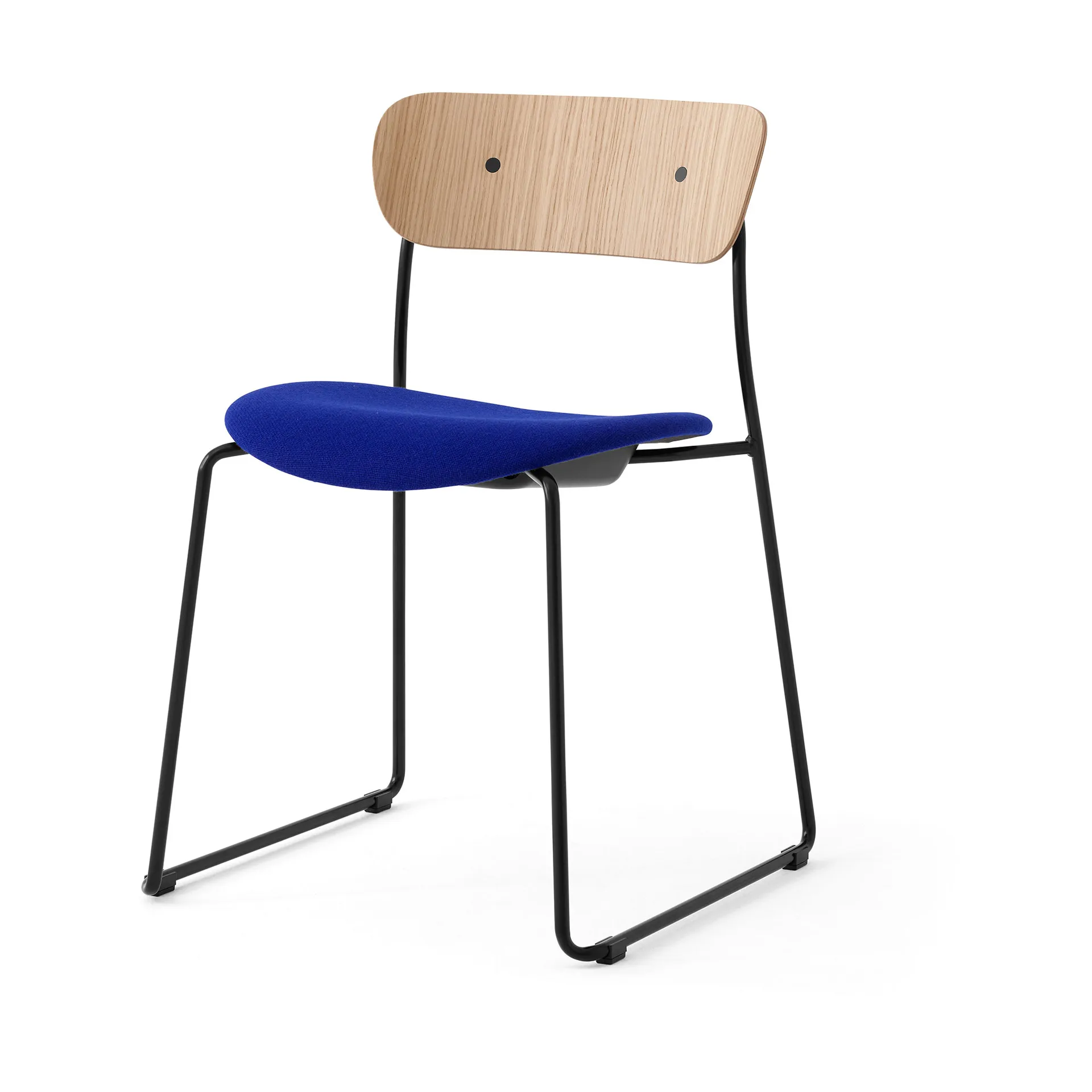 Pavilion AV52 καρέκλα με επενδεδυμένο κάθισμα, Black-Hallingdal 0753 &Tradition