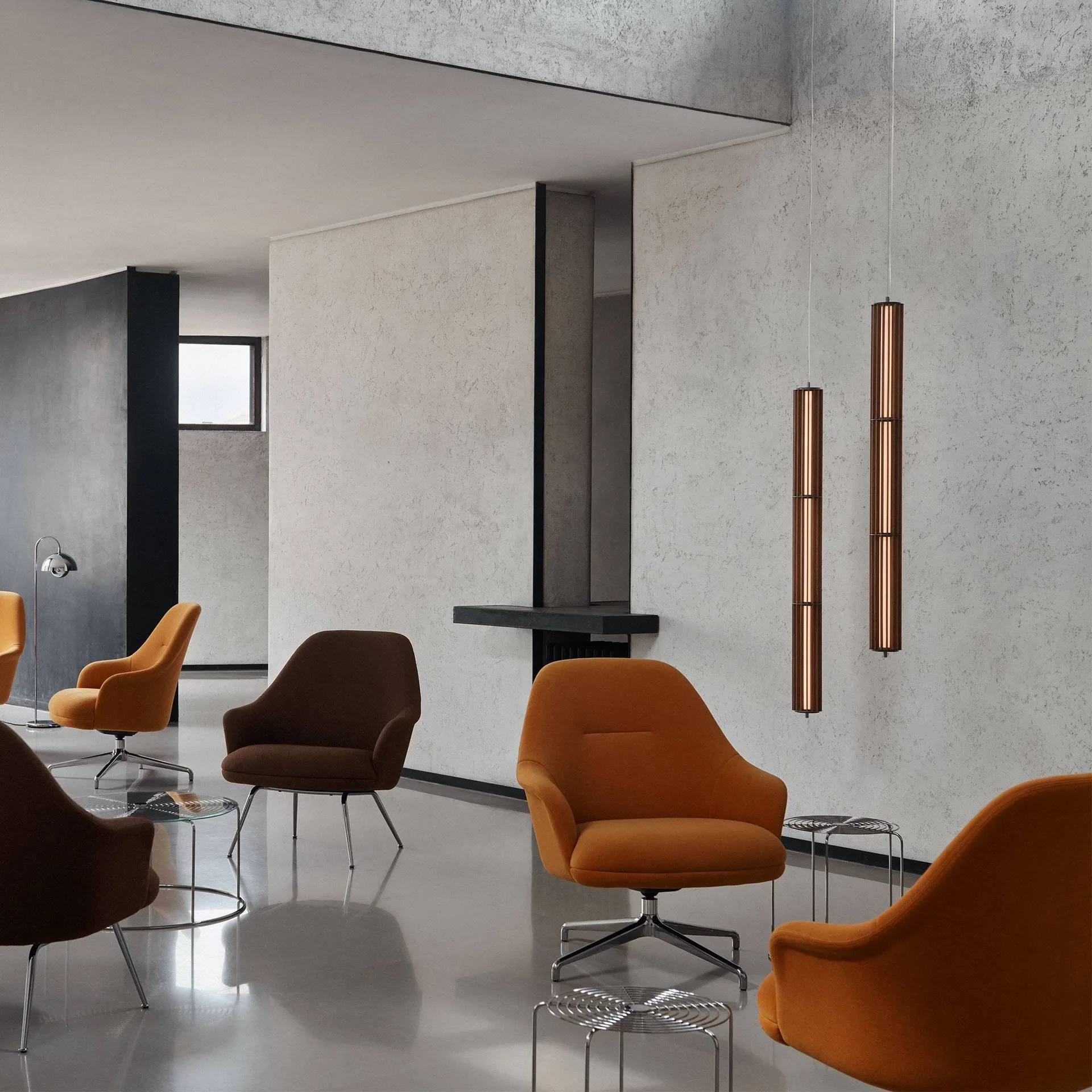 Rely HW139 lounge chair καρέκλα lounge, Gentle 0433-aluminium &Tradition