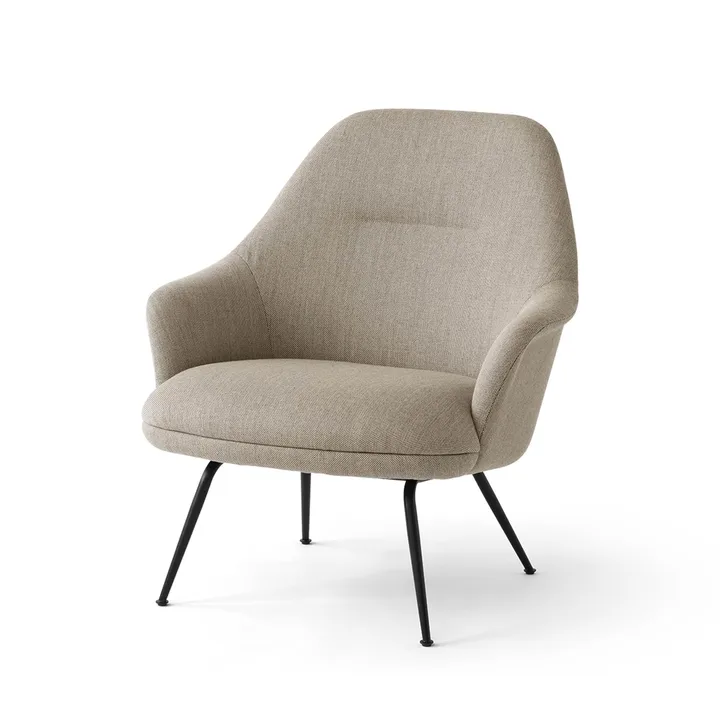 Rely HW139 lounge chair καρέκλα lounge - Re-wool 0218-black - &Tradition