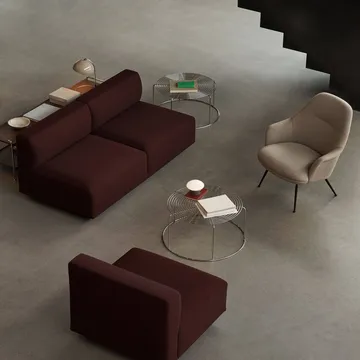 Rely HW139 lounge chair καρέκλα lounge - Re-wool 0218-black - &Tradition