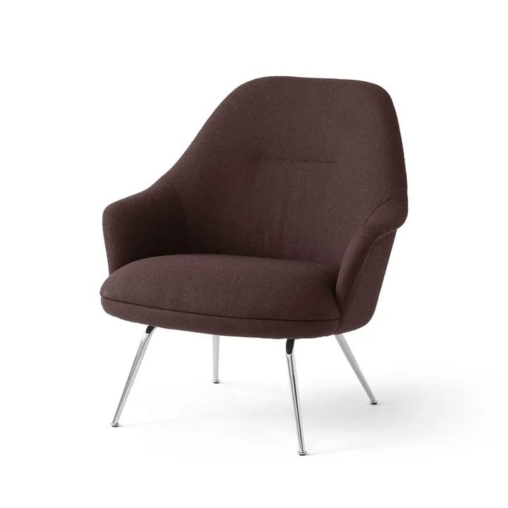 Rely HW139 lounge chair καρέκλα lounge - Saxion 0397-χρώμιο - &Tradition