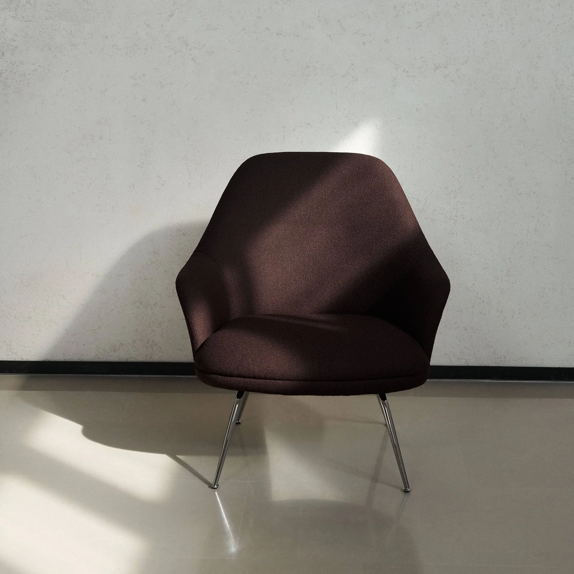 Rely HW139 lounge chair καρέκλα lounge, Saxion 0397-χρώμιο &Tradition