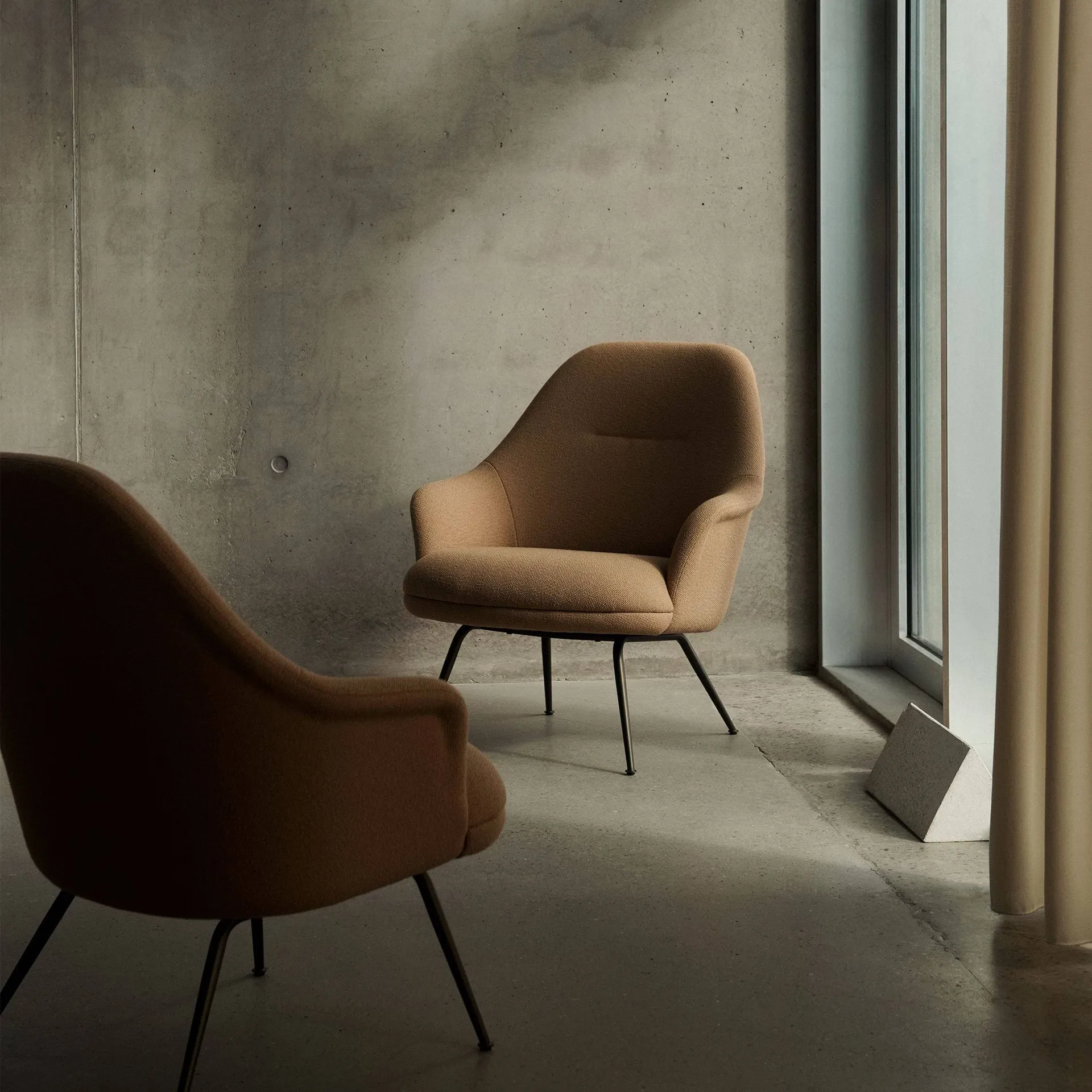 Rely HW139 lounge chair καρέκλα lounge, Yoredale UDA30 Horton-bronzed &Tradition