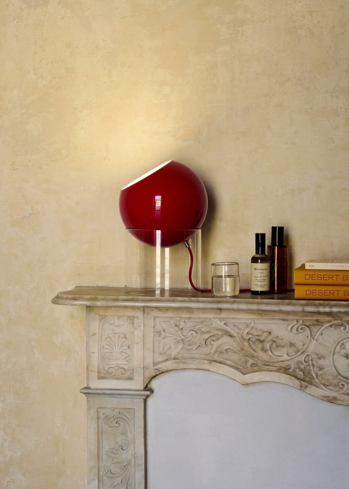 Επιτραπέζιο φωτιστικό Topan VP13 31,5 cm, Clear-vermilion red &Tradition