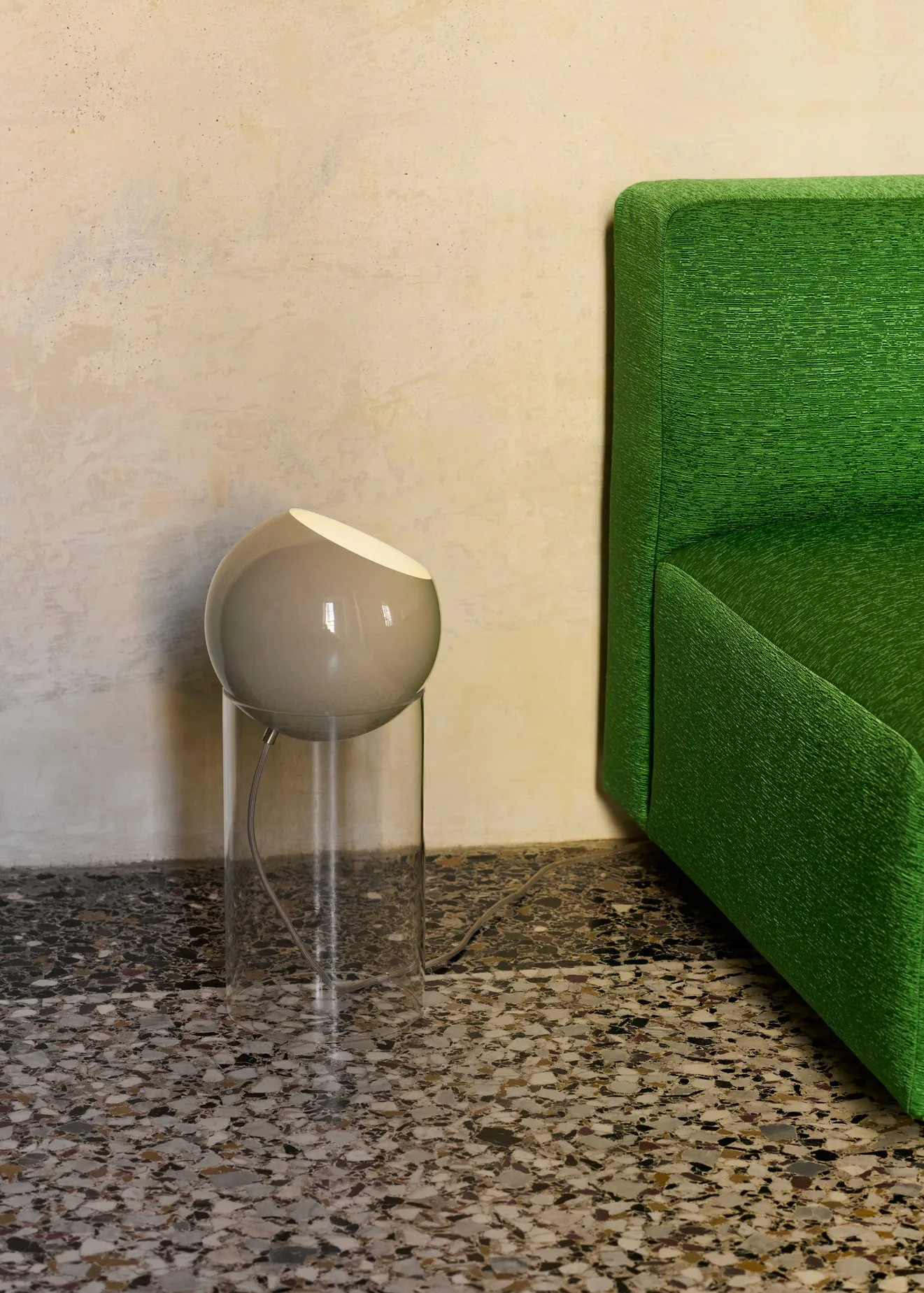 Φωτιστικό δαπέδου Topan VP14 46,5 cm, Clear-grey beige &Tradition