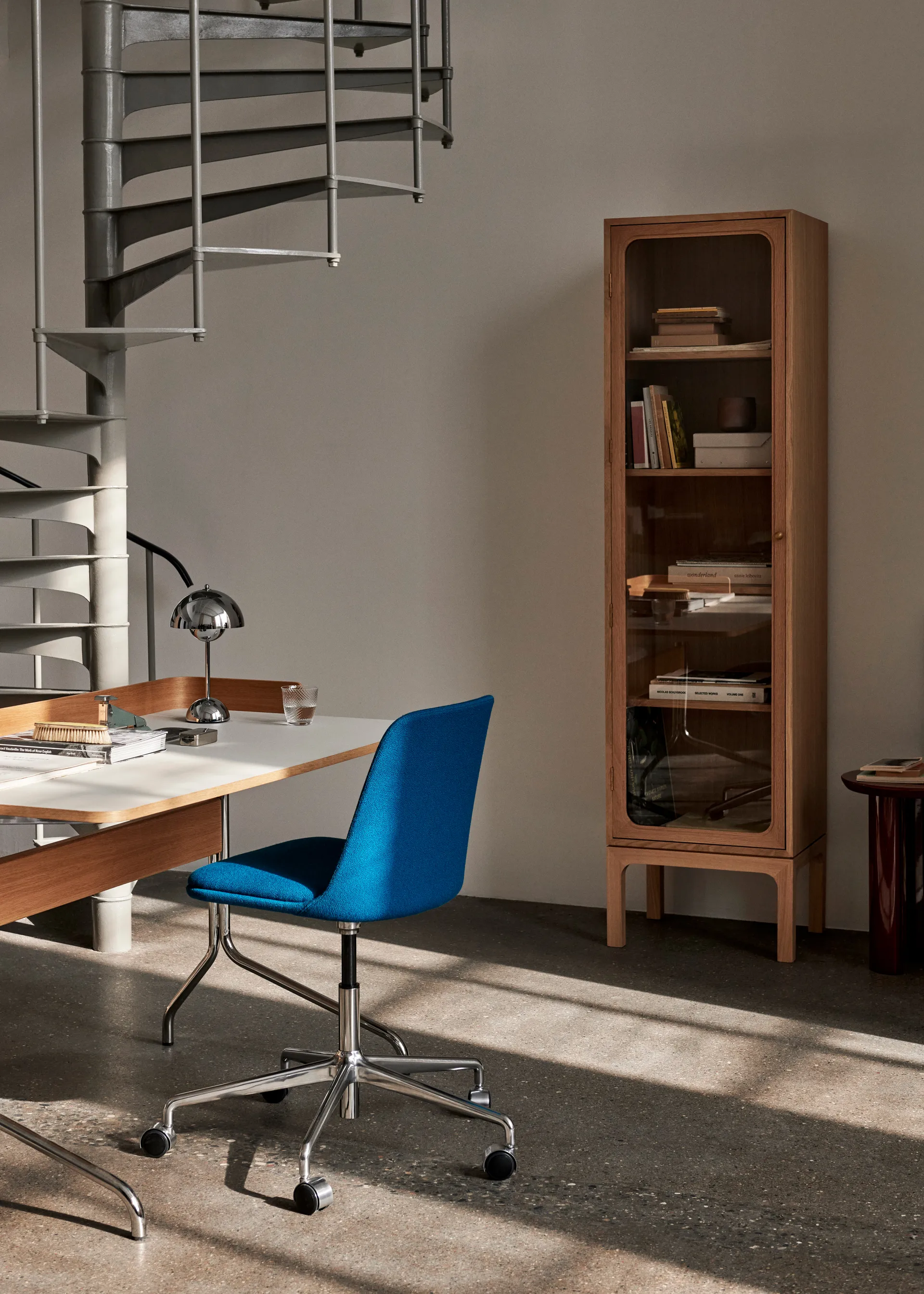 Βιτρίνα, Trace SC87, 50x192x40 εκ., Φυσική δρυς &Tradition