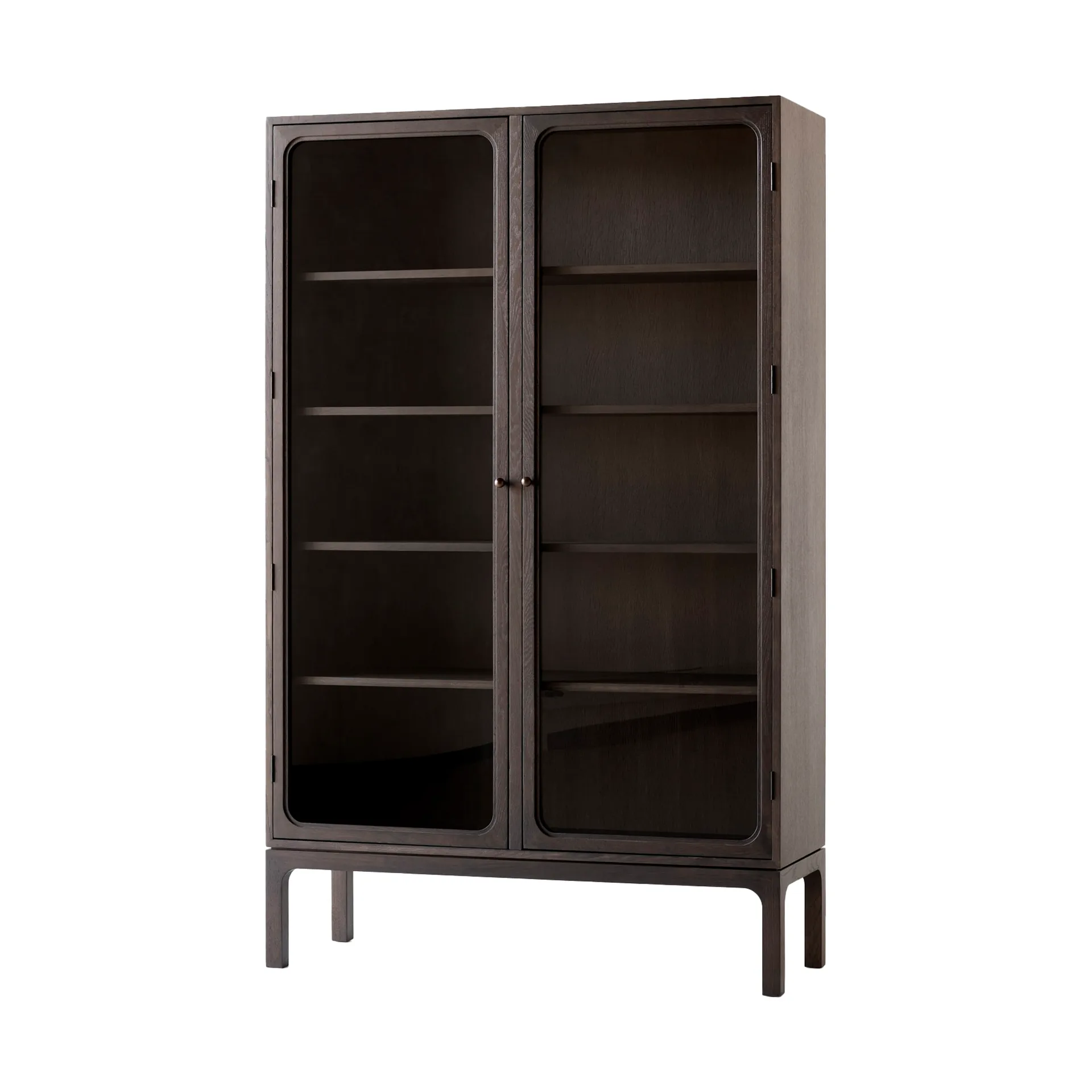 Βιτρίνα, Trace SC88, 120x192x40 εκ., Δρυς χρωματισμένη σκούρα &Tradition