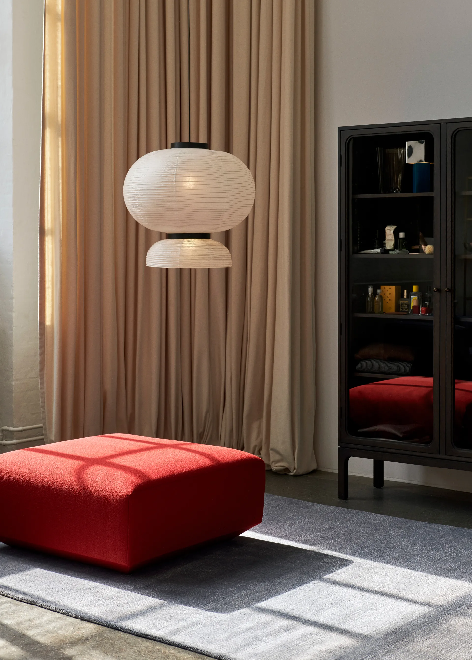 Βιτρίνα, Trace SC88, 120x192x40 εκ., Δρυς χρωματισμένη σκούρα &Tradition