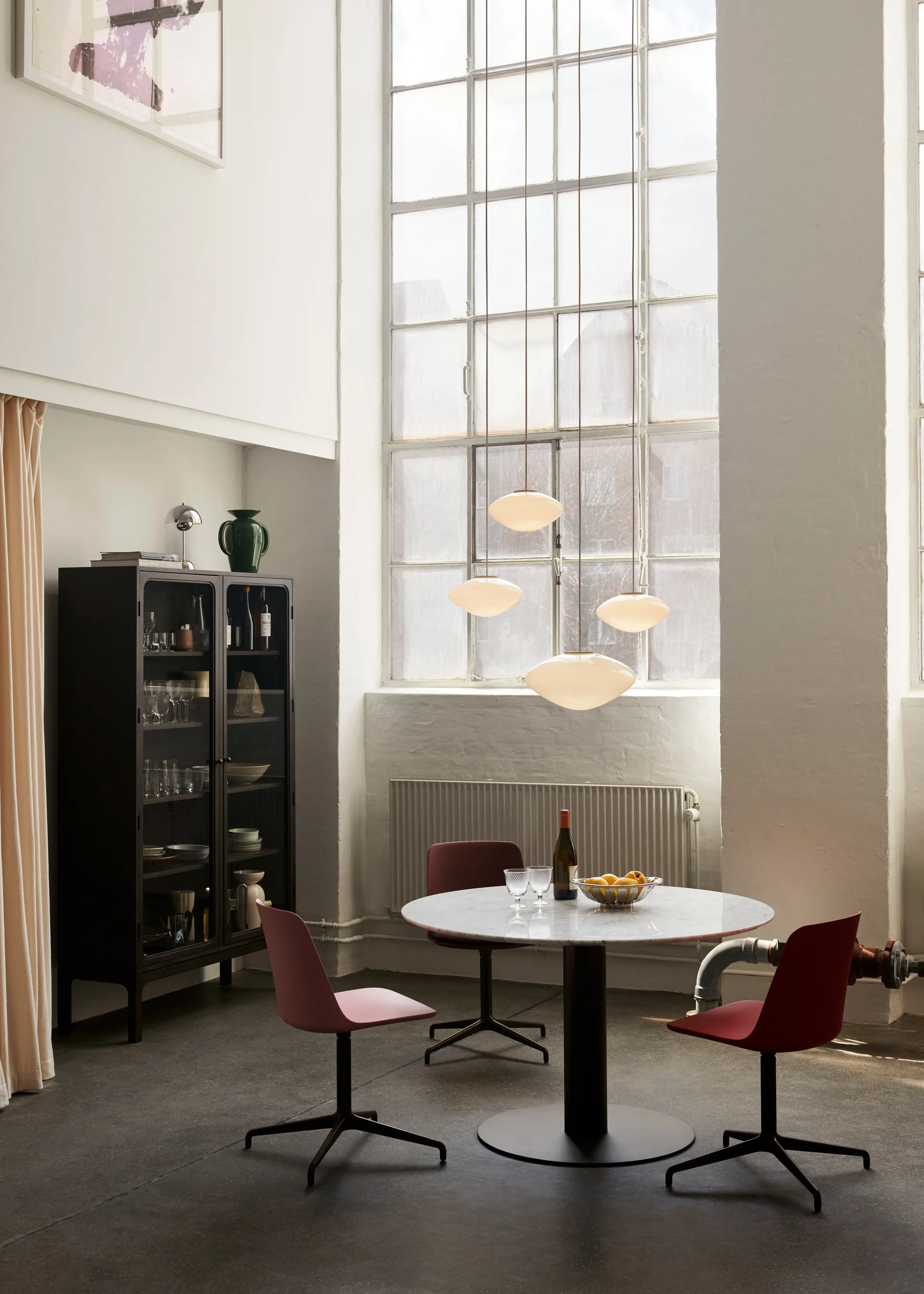 Βιτρίνα, Trace SC88, 120x192x40 εκ., Δρυς χρωματισμένη σκούρα &Tradition