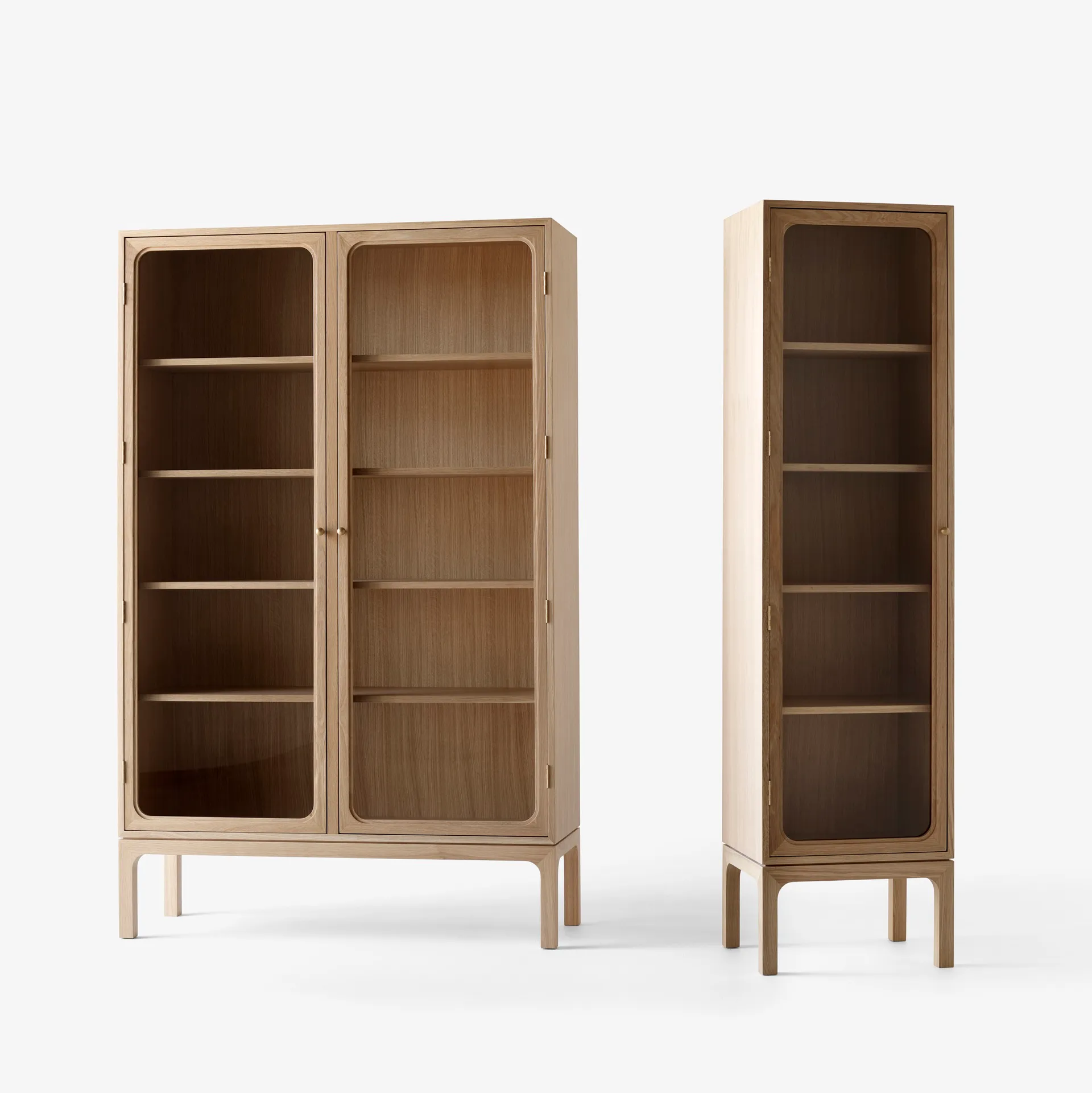 Βιτρίνα, Trace SC88, 120x192x40 εκ., Φυσική δρυς &Tradition