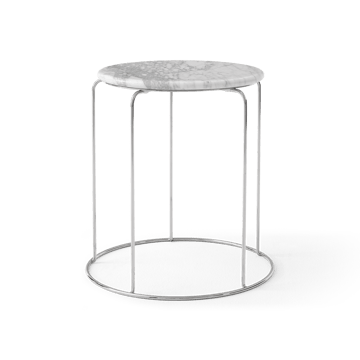 Wire Stool VP11 επάνω επιφάνεια Ø38 cm - Μάρμαρο Bianco Carrara - &Tradition