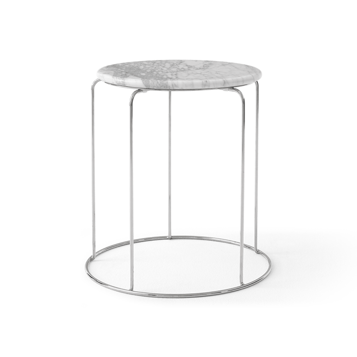 Wire Stool VP11 επάνω επιφάνεια Ø38 cm, Μάρμαρο Bianco Carrara &Tradition