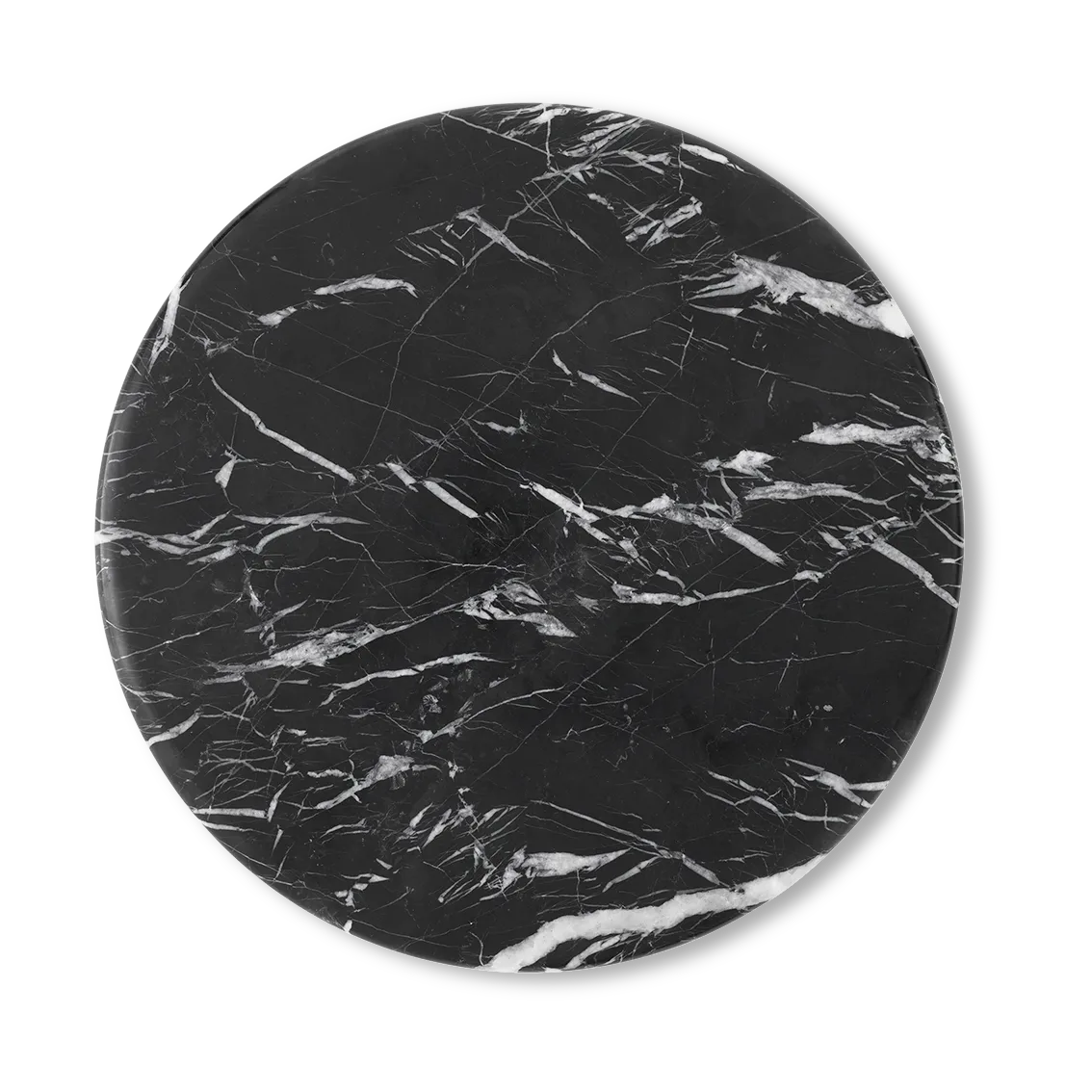 Wire Stool VP11 επάνω επιφάνεια Ø38 cm, Μάρμαρο Nero Marquina &Tradition