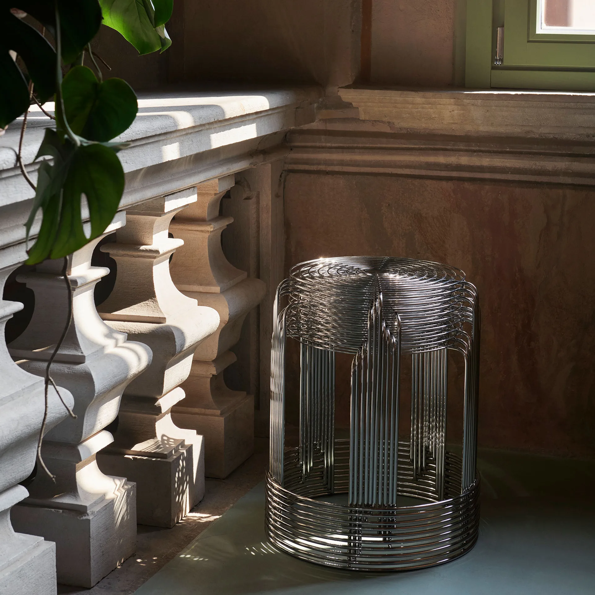 Σκαμπό Wire VP11 , Stainless steel &Tradition