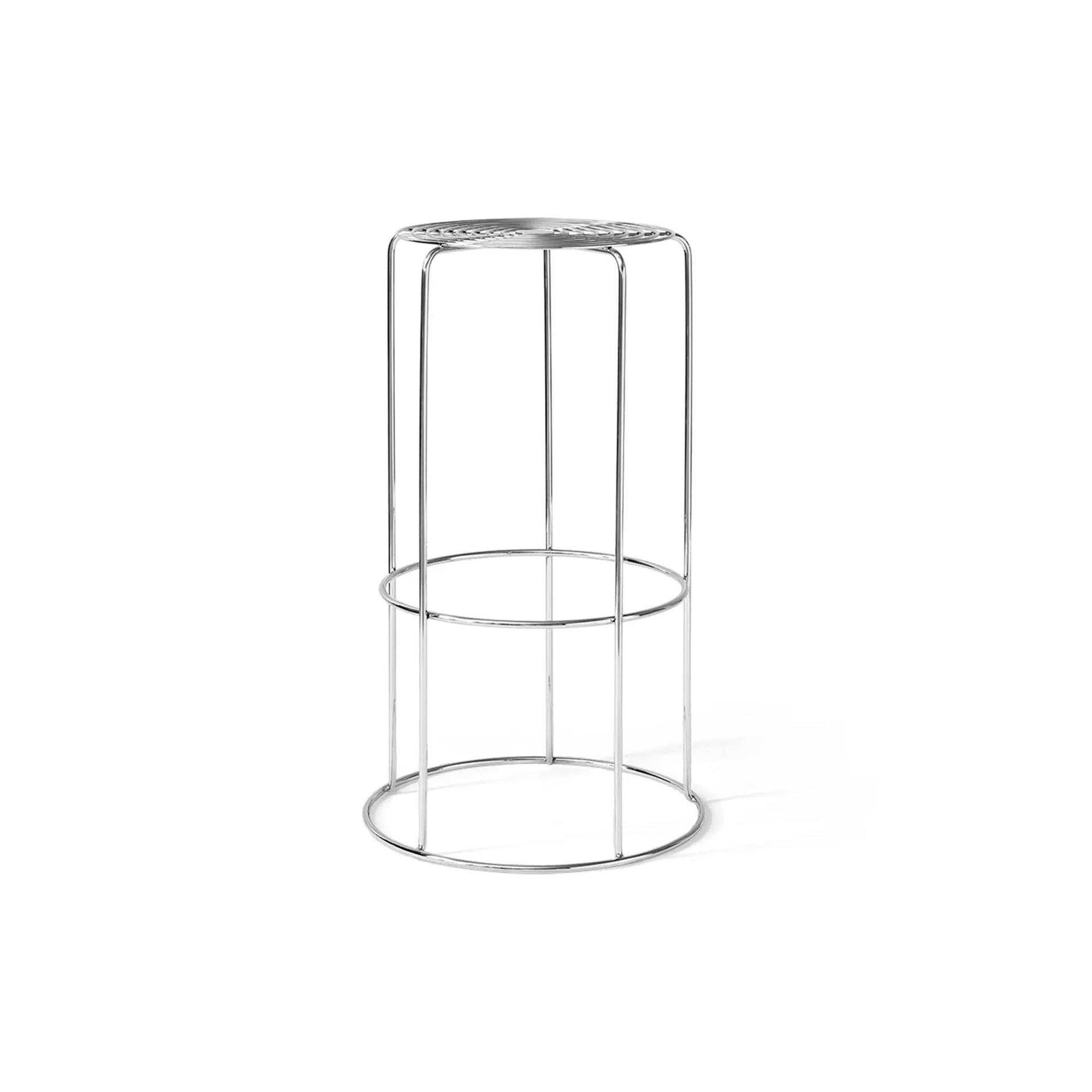 Wire VP16 σκαμπό μπαρ, Ανοξείδωτο ατσάλι, 75 cm &Tradition