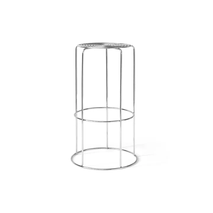 Wire VP16 σκαμπό μπαρ - Ανοξείδωτο ατσάλι, 75 cm - &Tradition