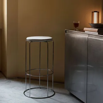 Wire VP16 σκαμπό μπαρ - Ανοξείδωτο ατσάλι, 75 cm - &Tradition