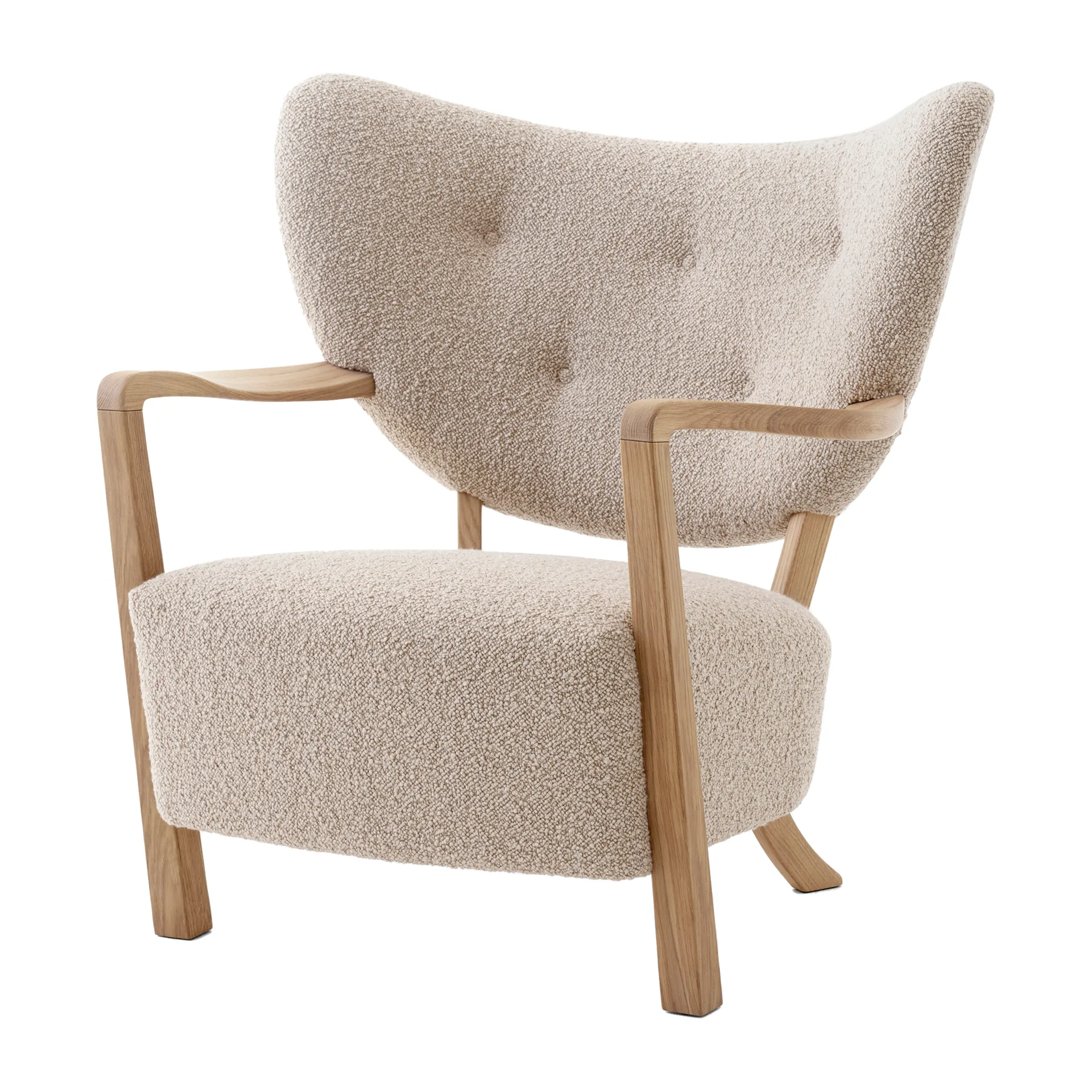 Πολυθρόνα Wulff Lounge Chair ATD2, Λαδωμένη δρυς-Karakorum &Tradition
