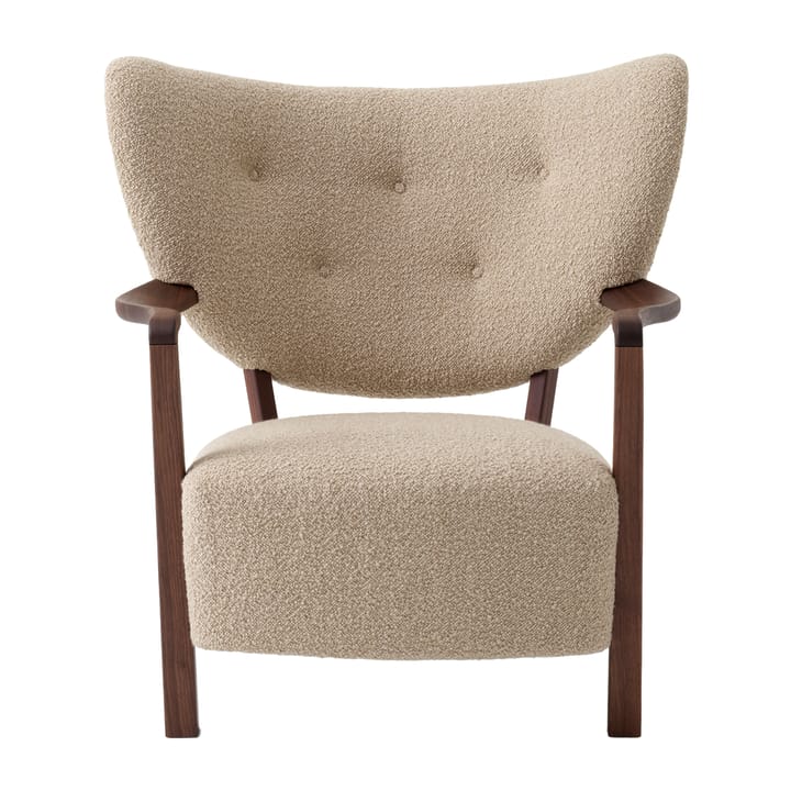 Πολυθρόνα Wulff Lounge Chair ATD2, Λαδωμένη καρυδιά-Karakorum &Tradition