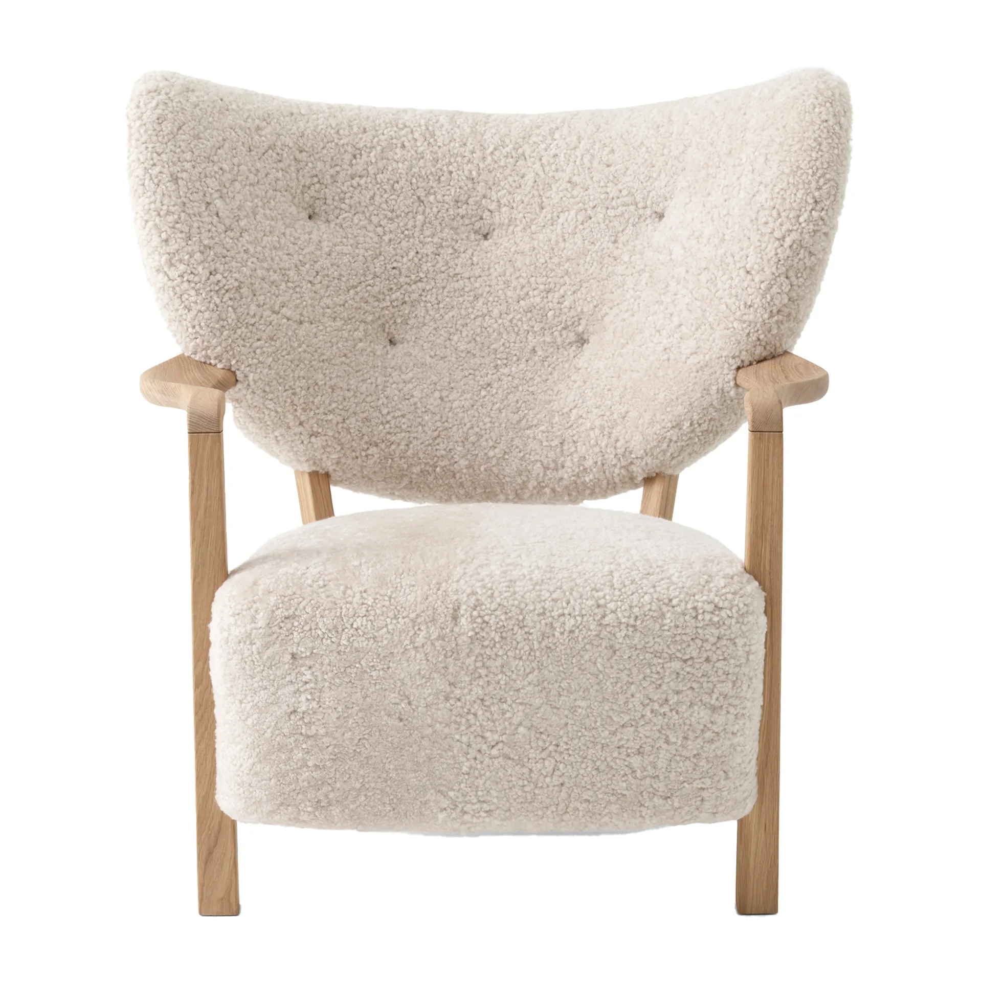 Πολυθρόνα Wulff Lounge Chair ATD2, Λαδωμένη βελανιδιά-Moonlight &Tradition