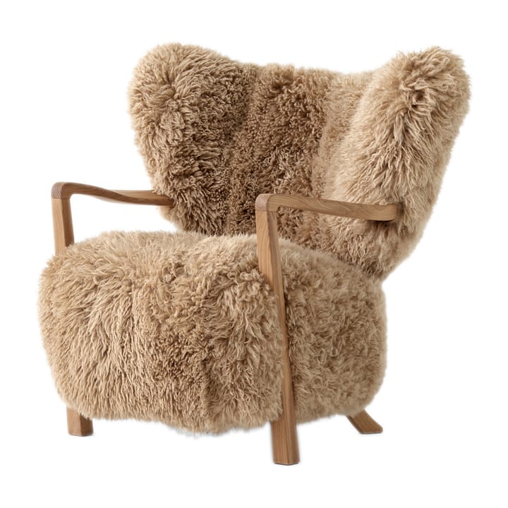 Πολυθρόνα Wulff Lounge Chair ATD2 - Λαδωμένη δρυς-Sheepskin honey - &Tradition