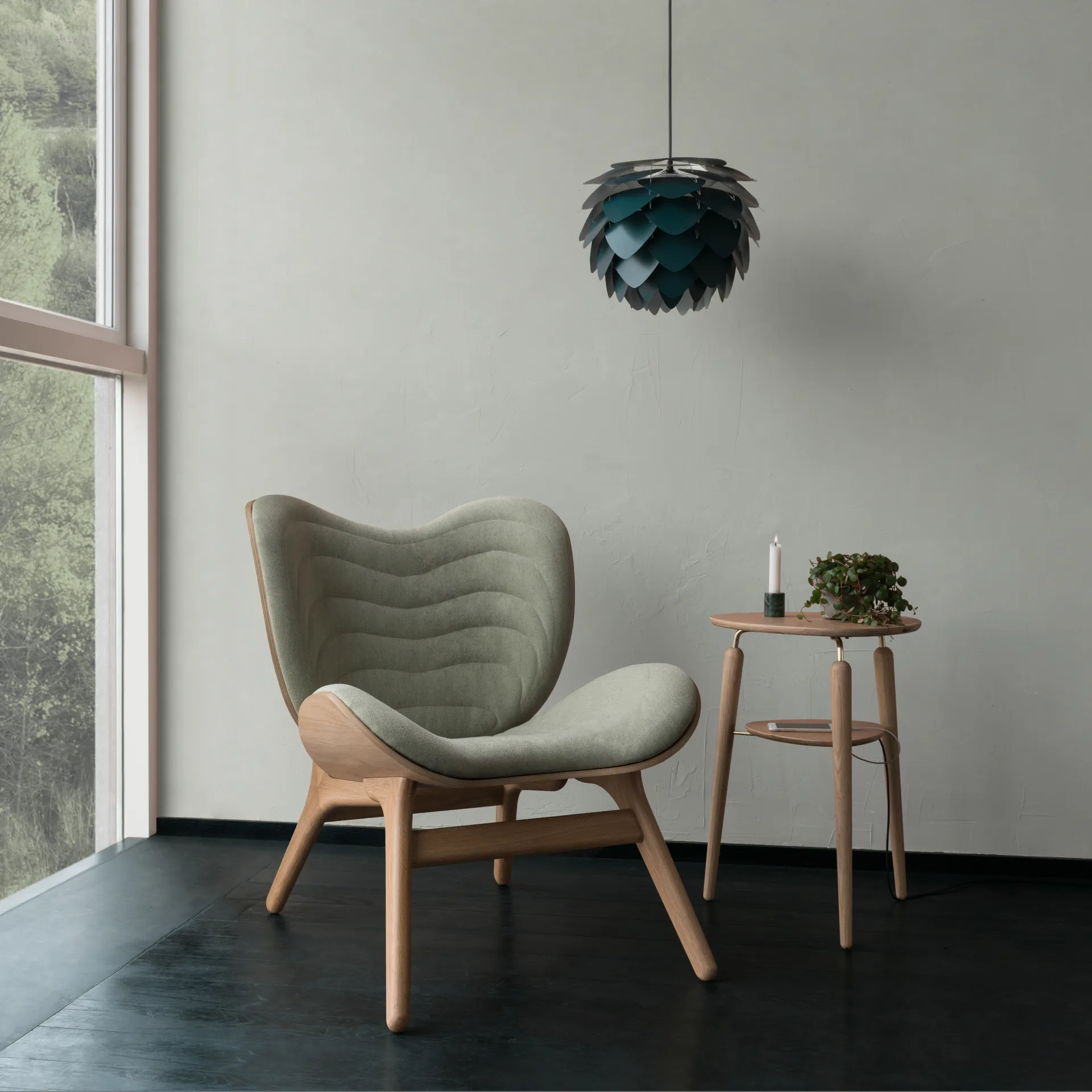 Aluvia φωτιστικό petrol blue, 40 cm Umage