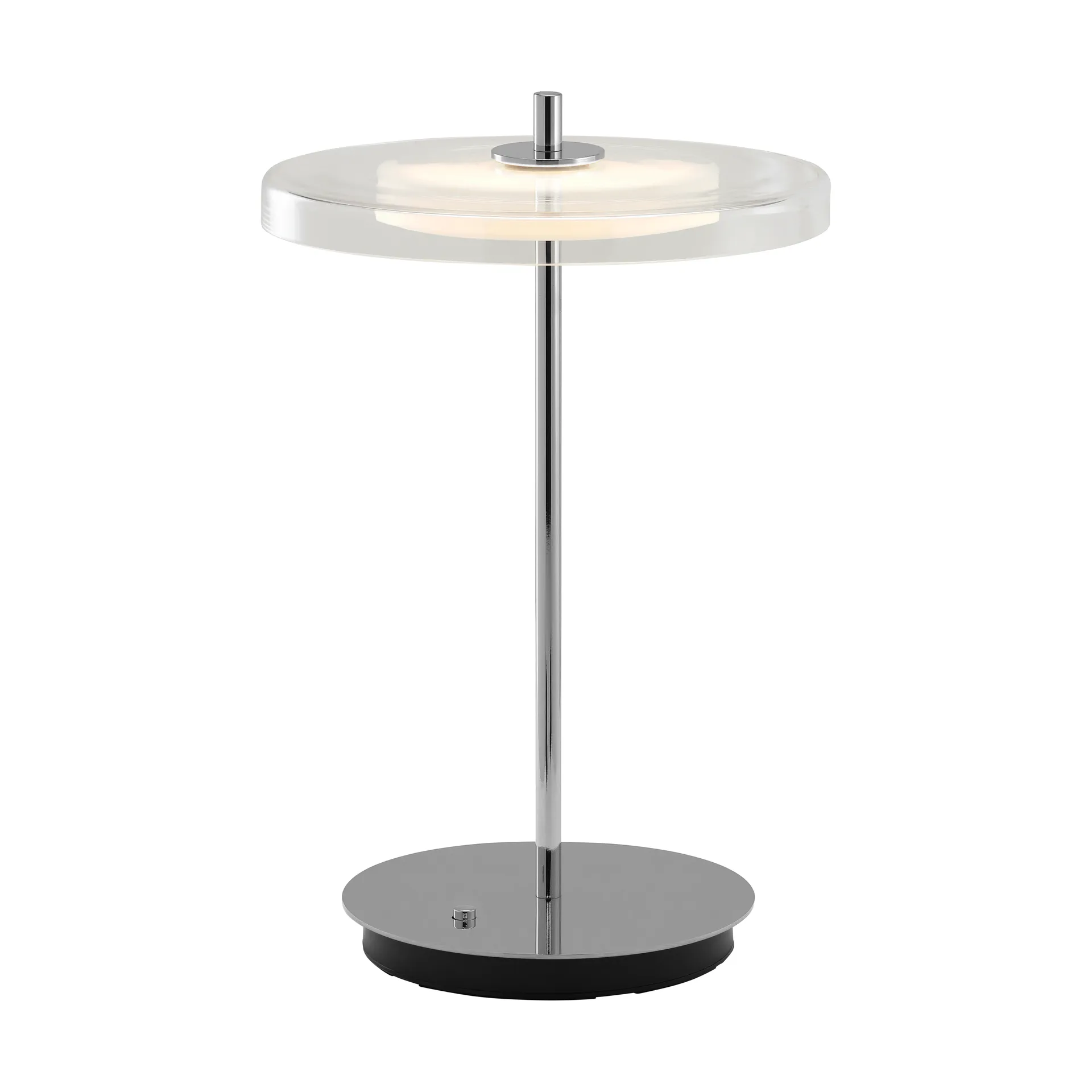 Asteria Move επιτραπέζιο φωτιστικό, Glass-polished steel Umage