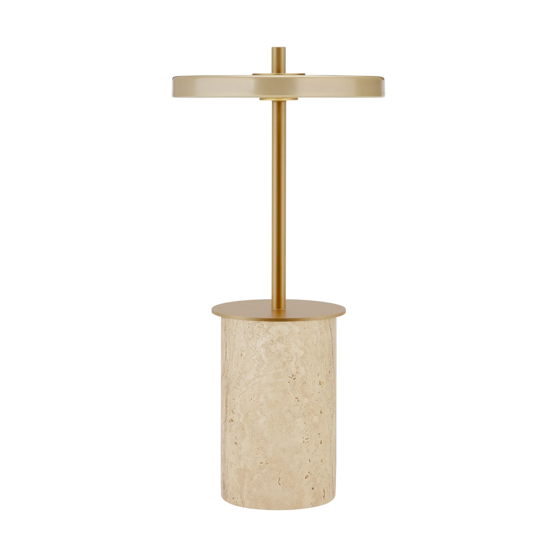 Asteria Move Mini επιτραπέζιο φωτιστικό Ø12x25,5 cm, Clay Travertine-brass Umage