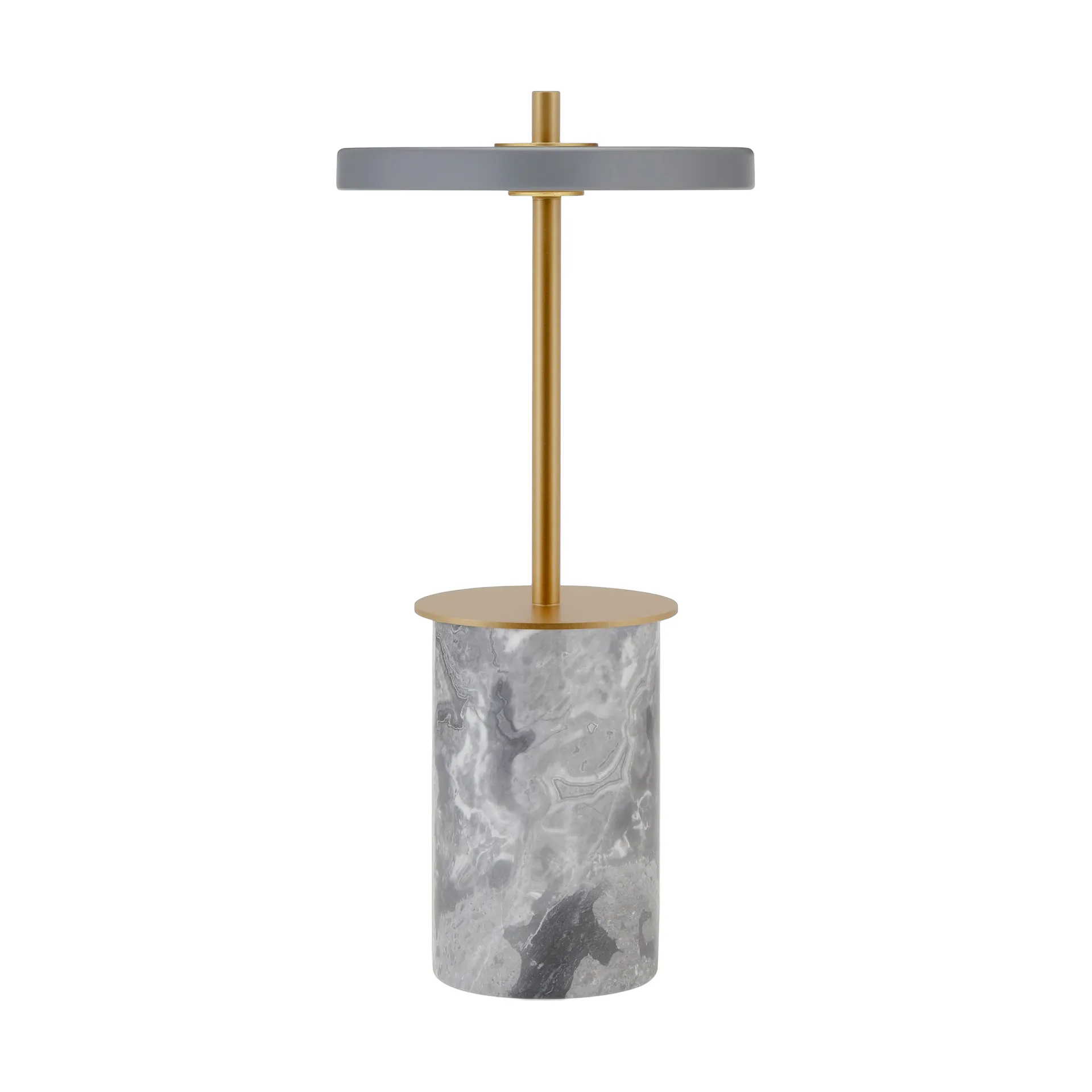 Asteria Move Mini επιτραπέζιο φωτιστικό Ø12x25,5 cm, Grey Marble-brass Umage