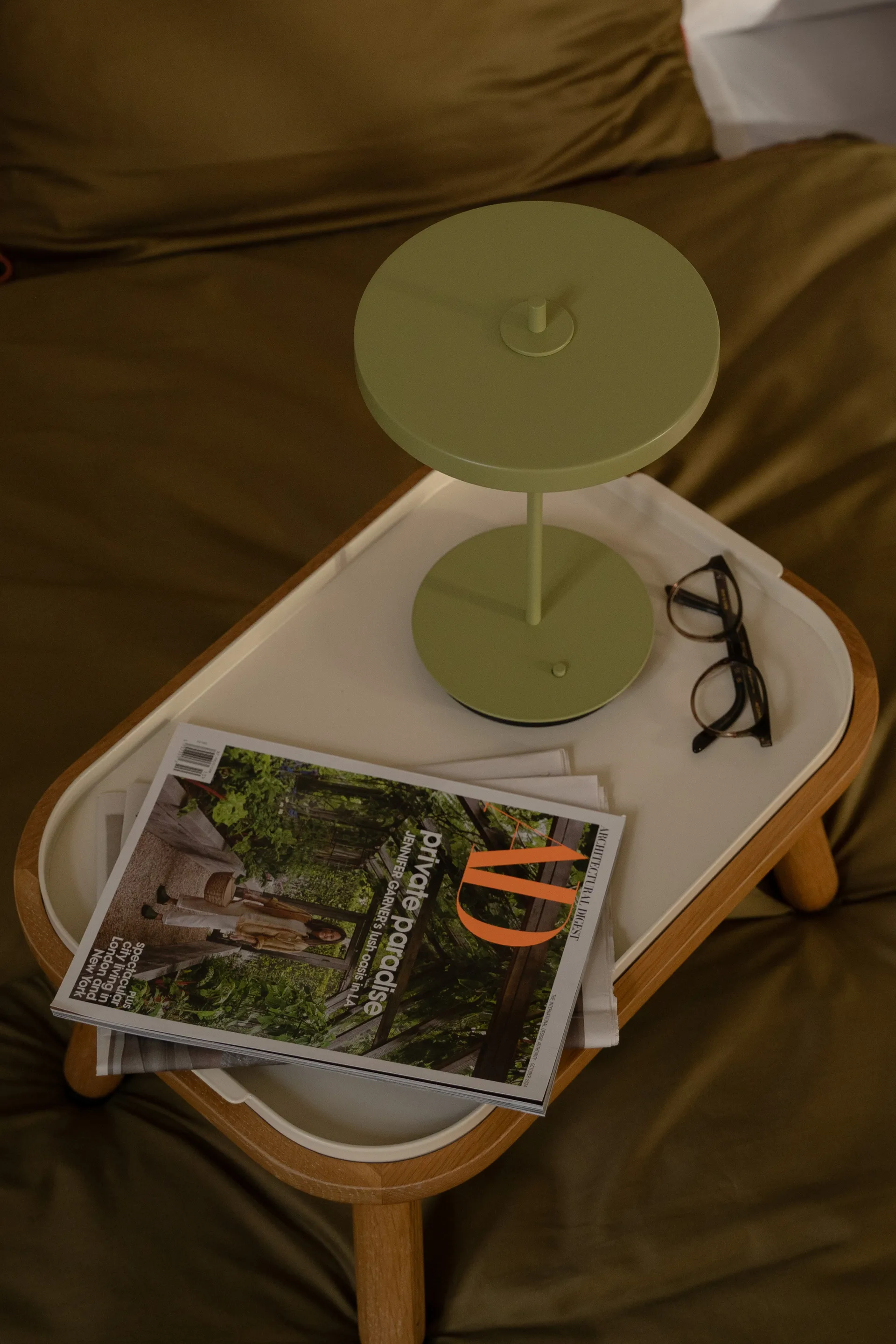 Asteria Move φορητό επιτραπέζιο φωτιστικό, Monochrome-leaf Umage