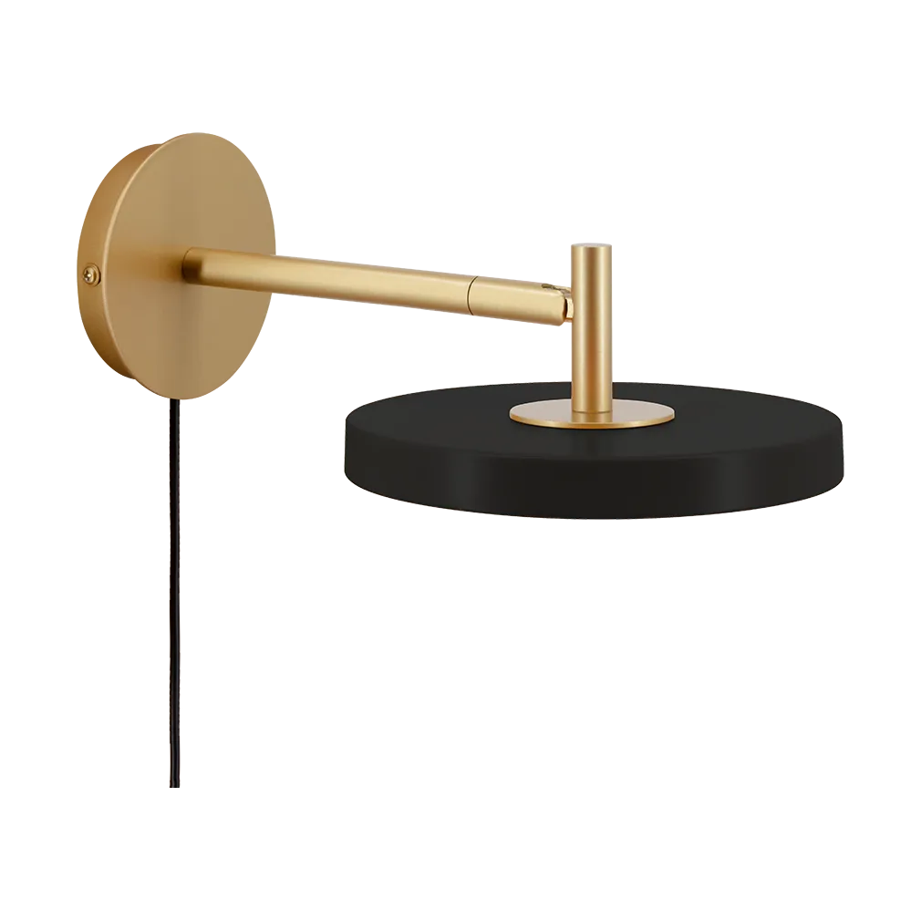 Asteria Wall απλίκα τοίχου, Short, Black-brass Umage