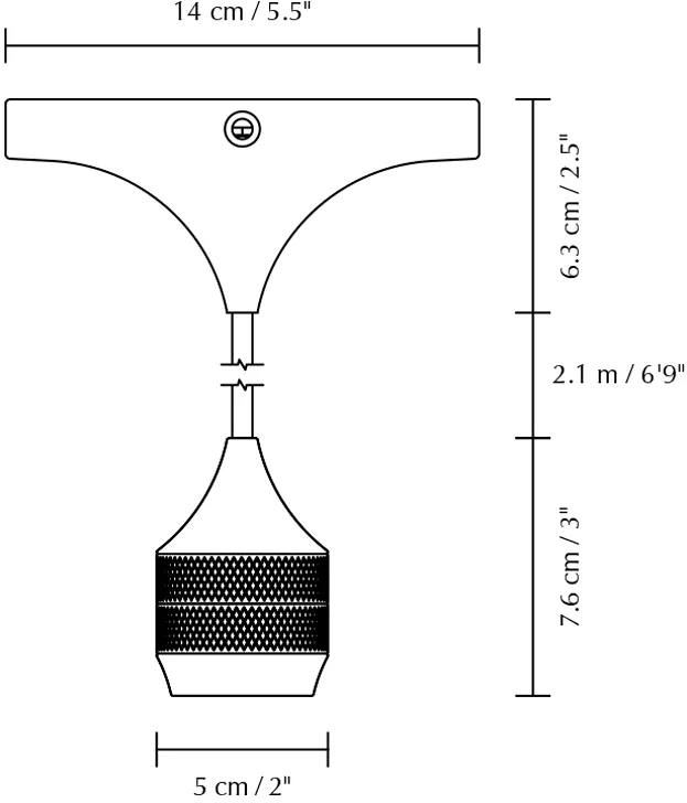 Σετ κορδονιών για κρεμαστό φωτιστικό Cord Set Pro, Brushed brass Umage