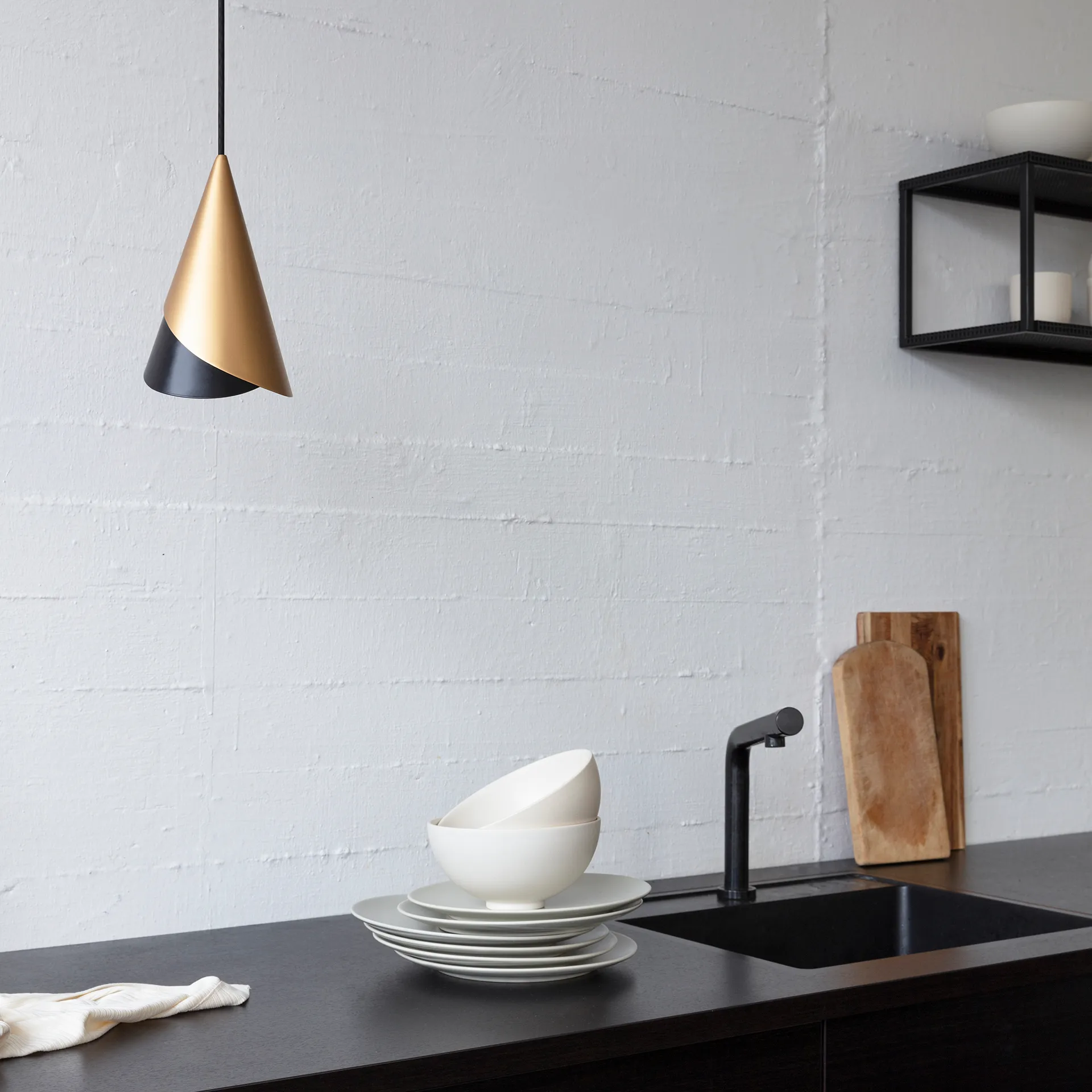 Cornet αμπαζούρ, μαύρο, ορείχαλκος Umage