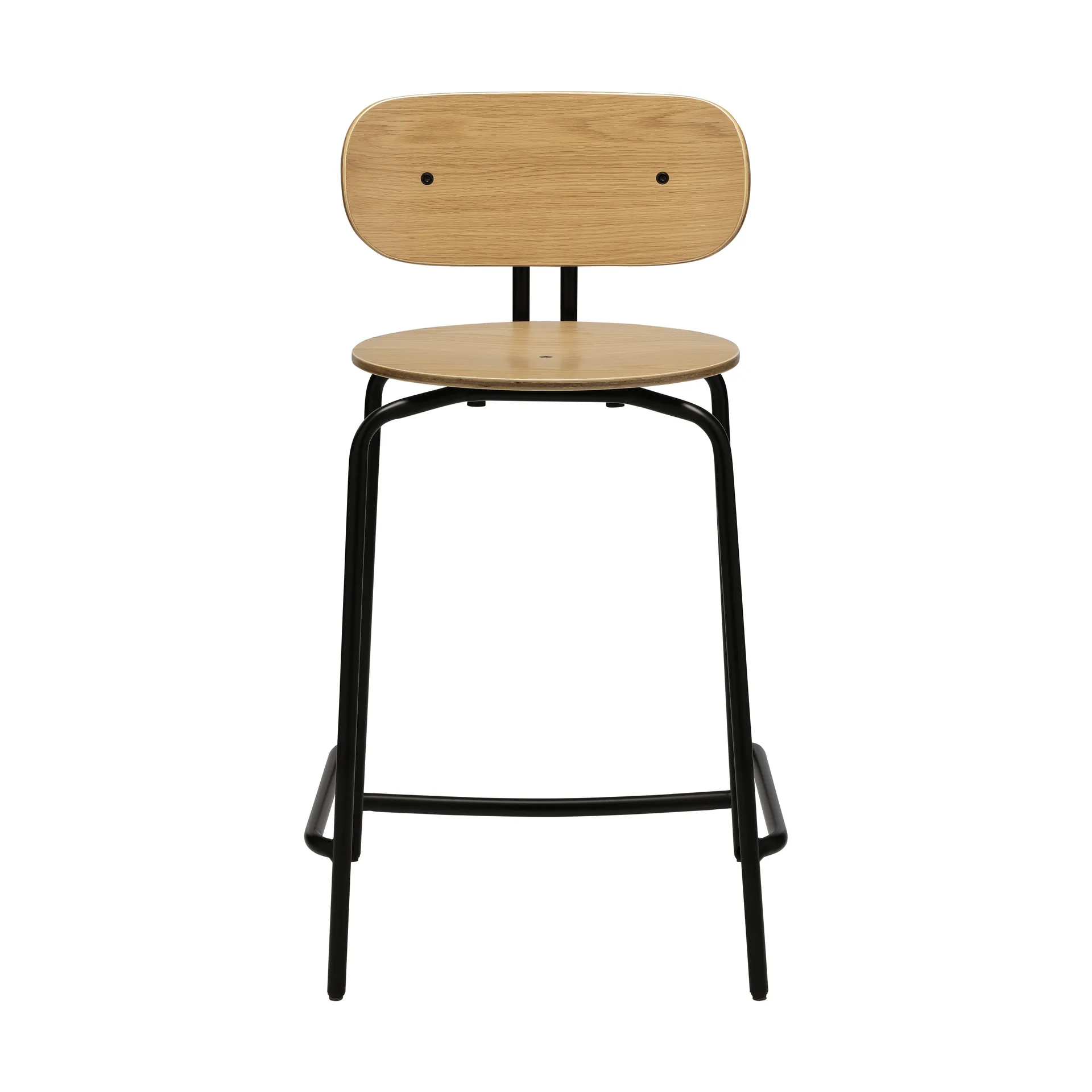 Curious σκαμπό μπαρ 65 εκ., Oak-black Umage