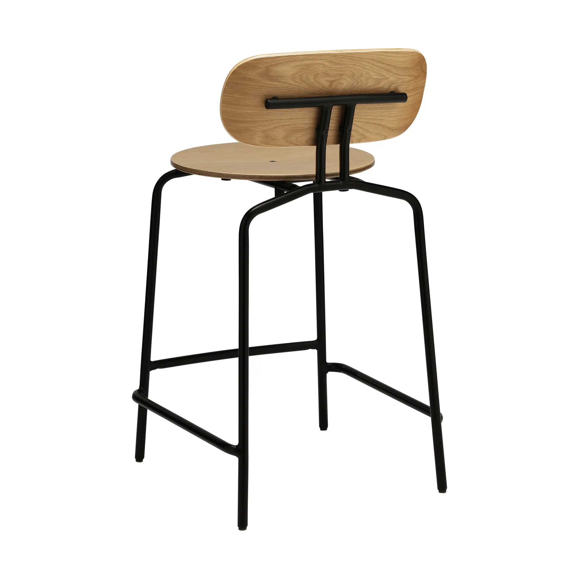Curious σκαμπό μπαρ 65 εκ., Oak-black Umage