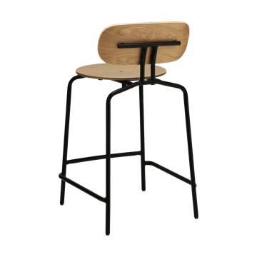 Curious σκαμπό μπαρ 65 εκ. - Oak-black - Umage