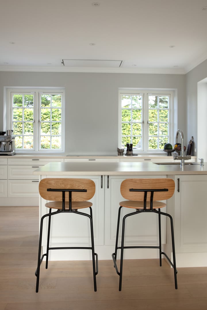Curious σκαμπό μπαρ 65 εκ., Oak-black Umage
