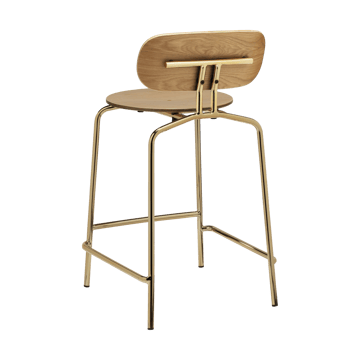 Curious σκαμπό μπαρ 65 εκ. - Oak-brass - Umage