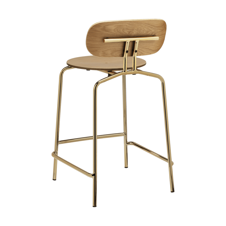 Curious σκαμπό μπαρ 65 εκ., Oak-brass Umage
