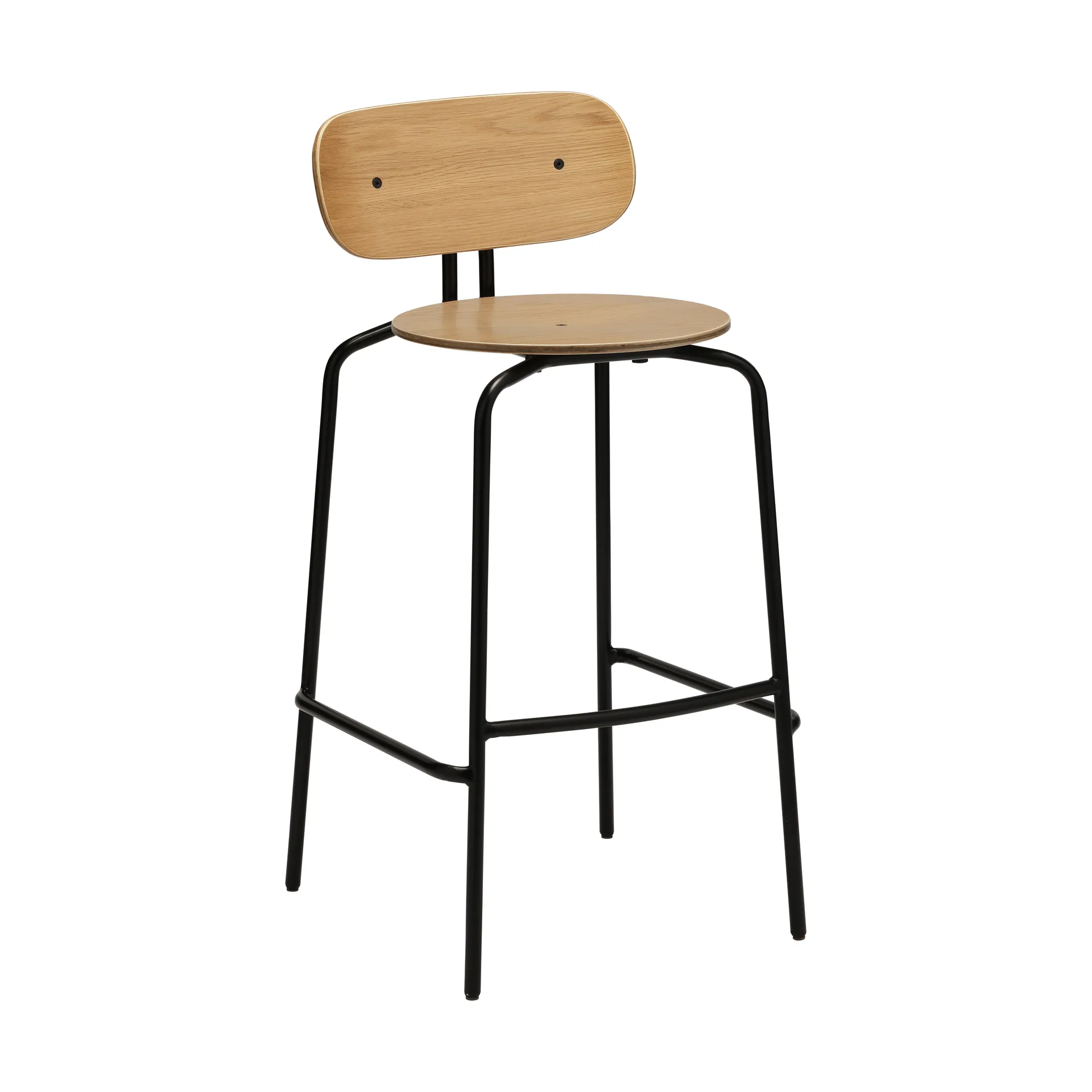 Curious σκαμπό μπαρ 75 εκ., Oak-black Umage